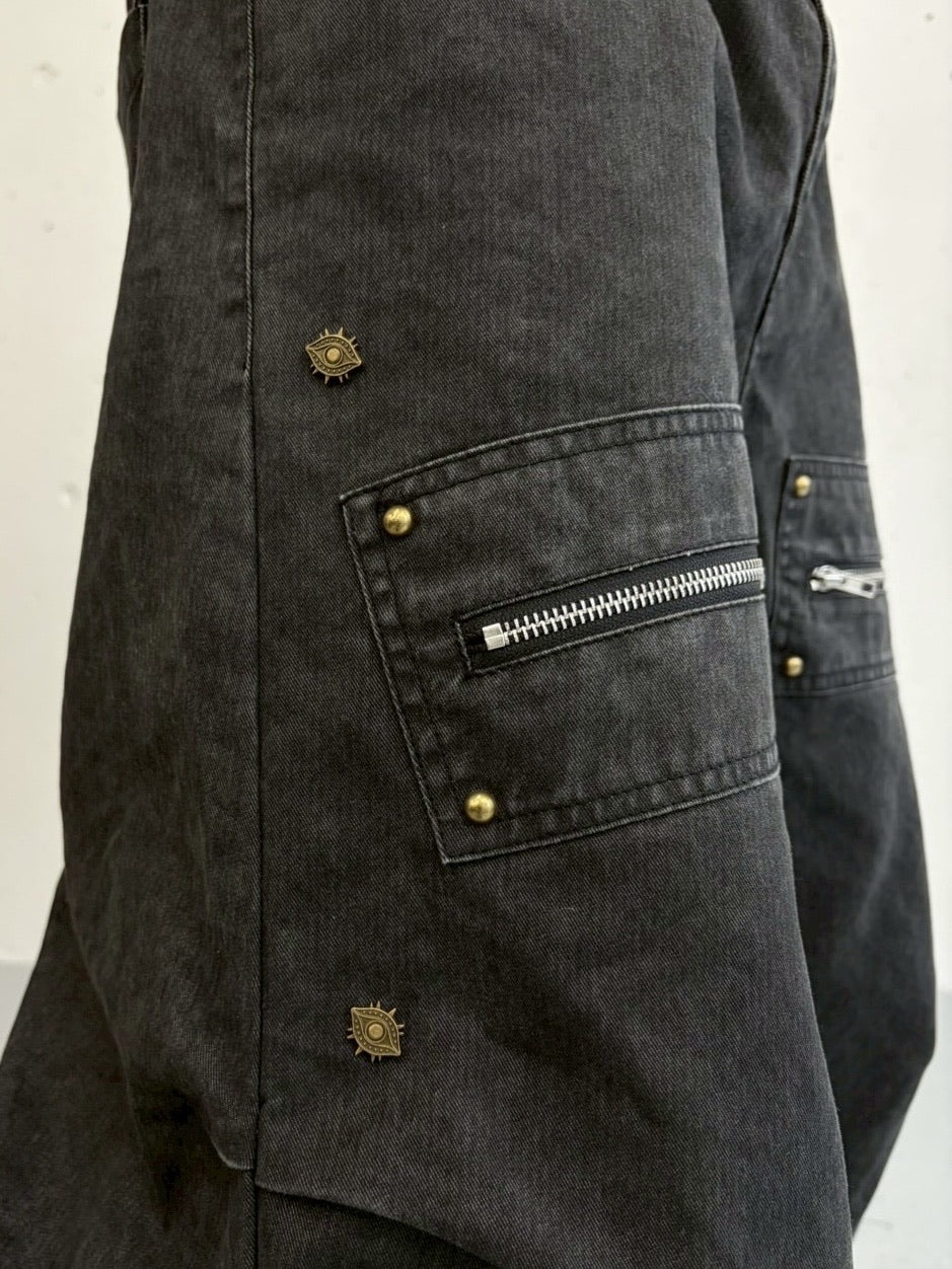 国際配送【LUV CODE】cleanfit multi-pocket denim pants