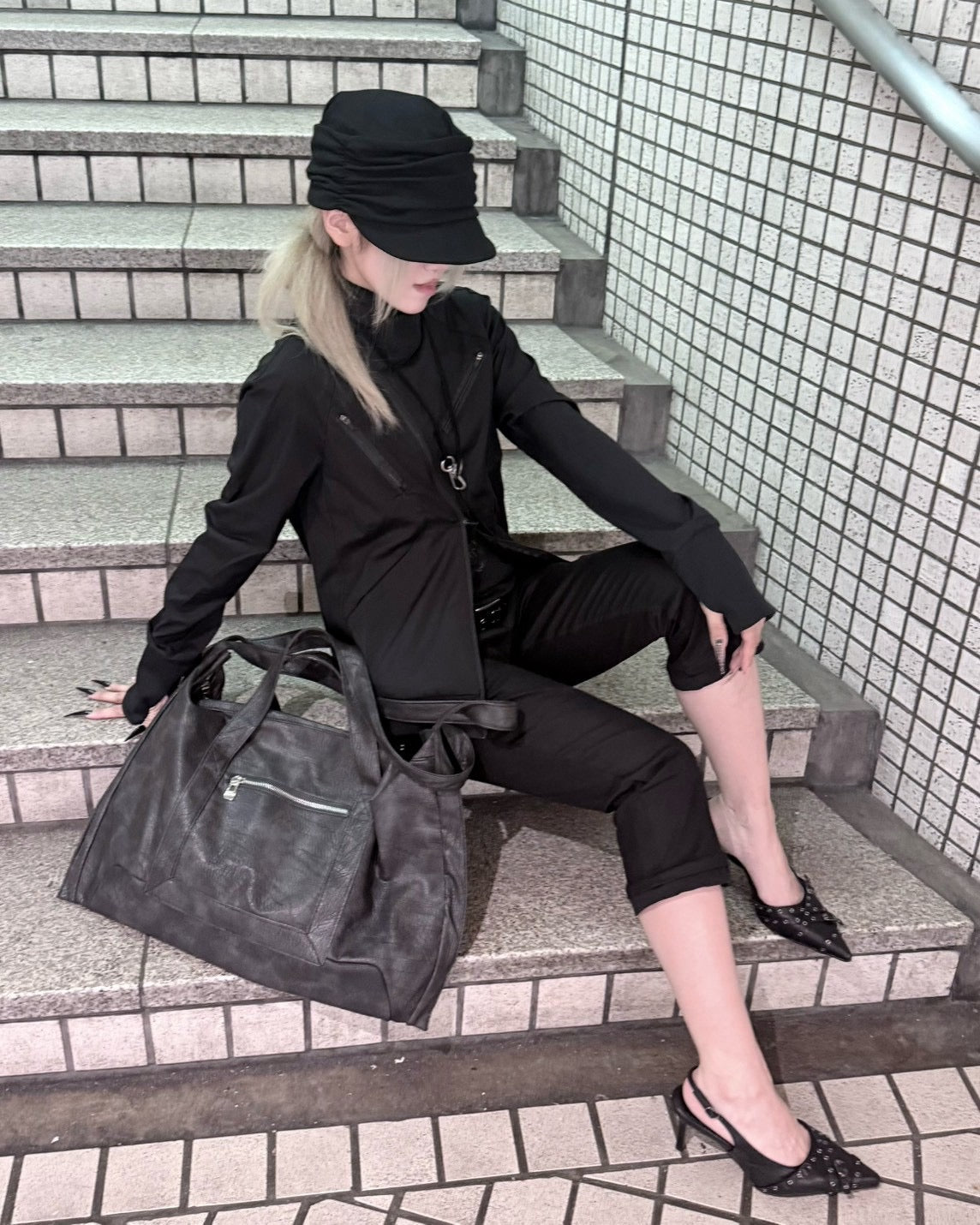 受注制【nmtc+】Ruched Casquette (2color)