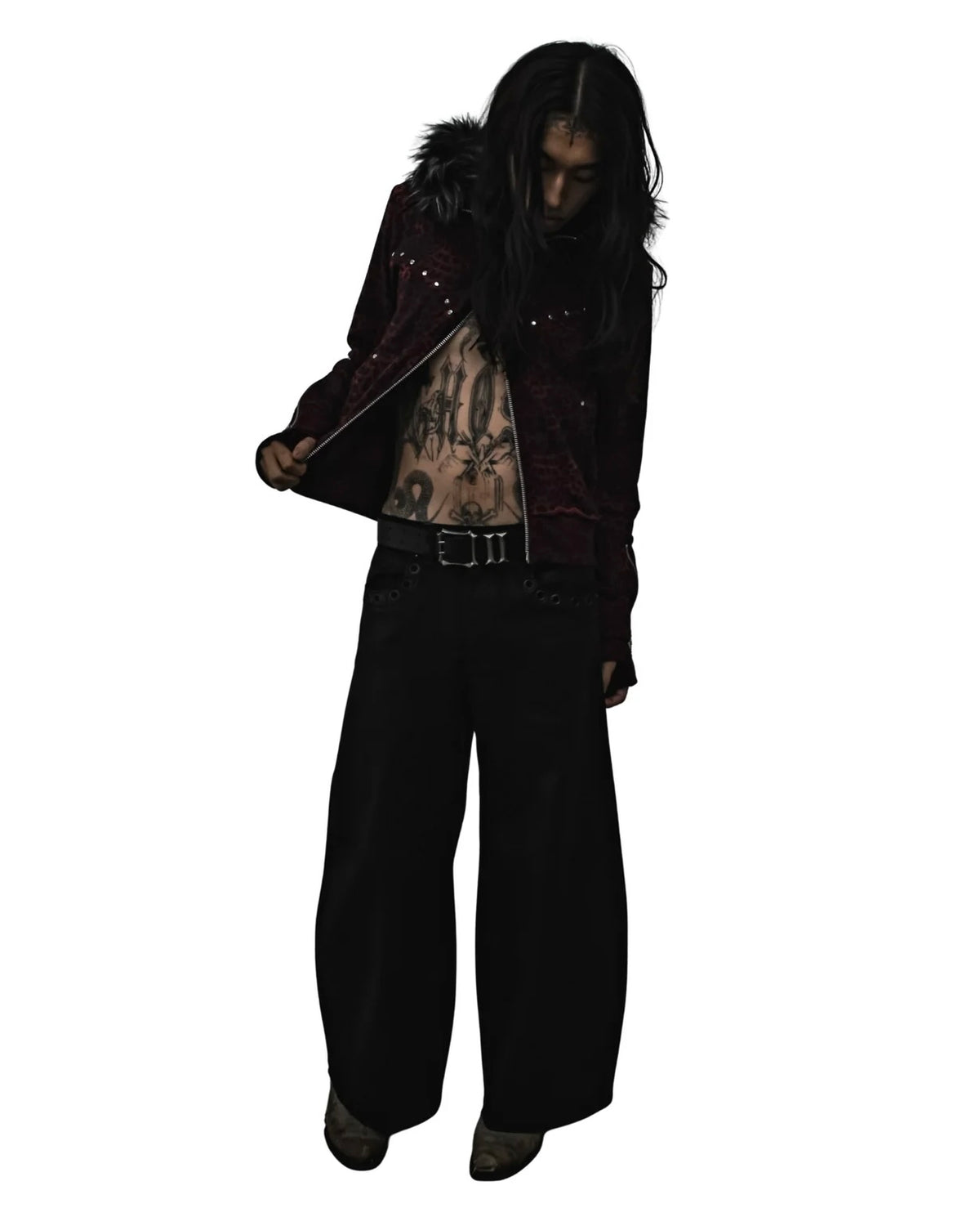 【TYPE SHADE】TYPE REOPARD FUR HOODIE