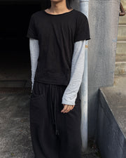 【youll】layered long sleeve tee (2color)