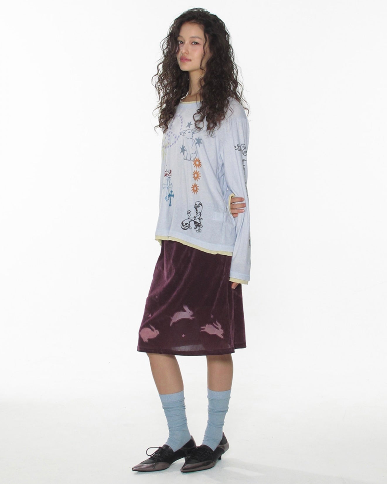 【CRANK】TATOO LAYERED TOP