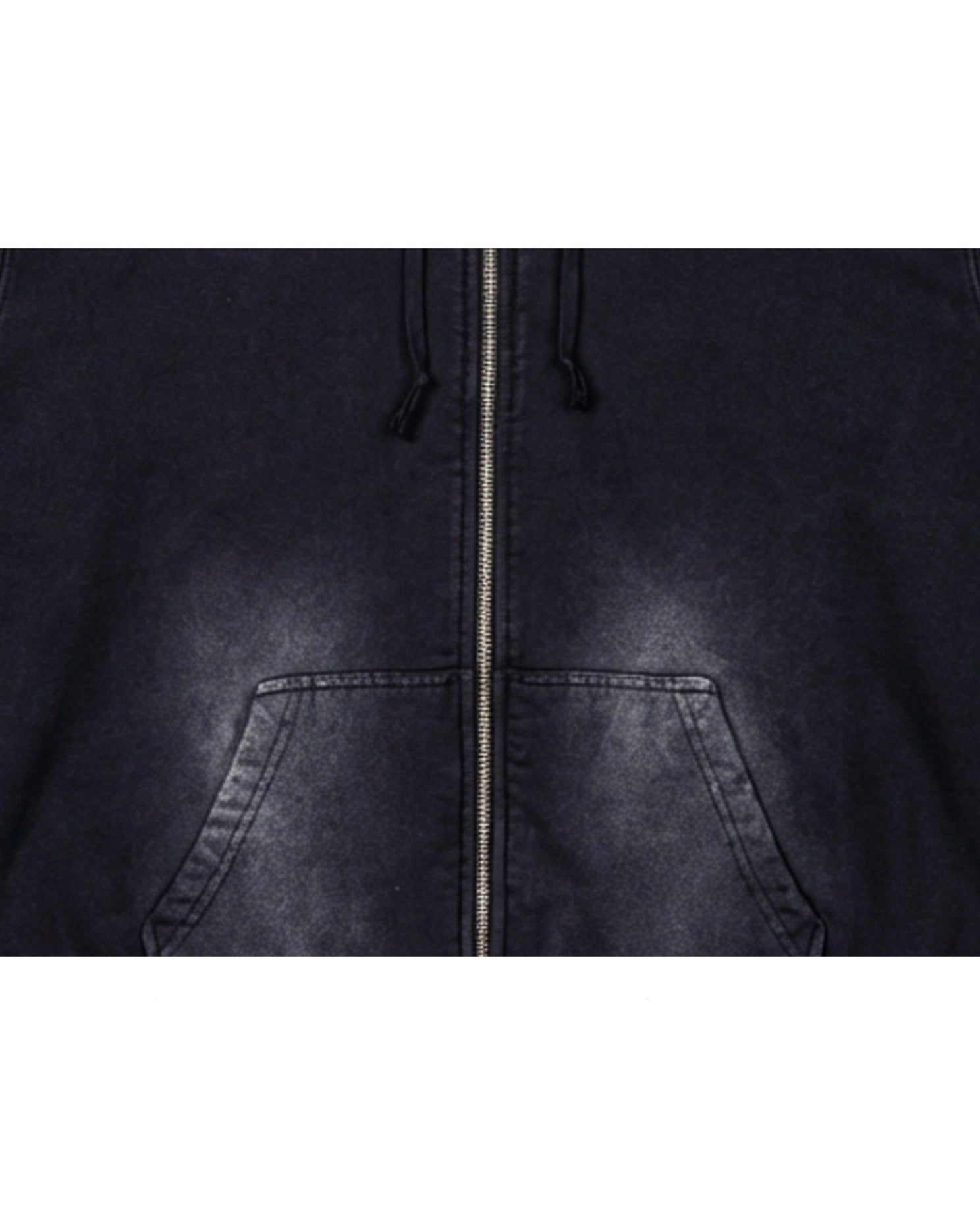【BLR BLUER】Faded Layer Hoodie Zip-Up Jacket