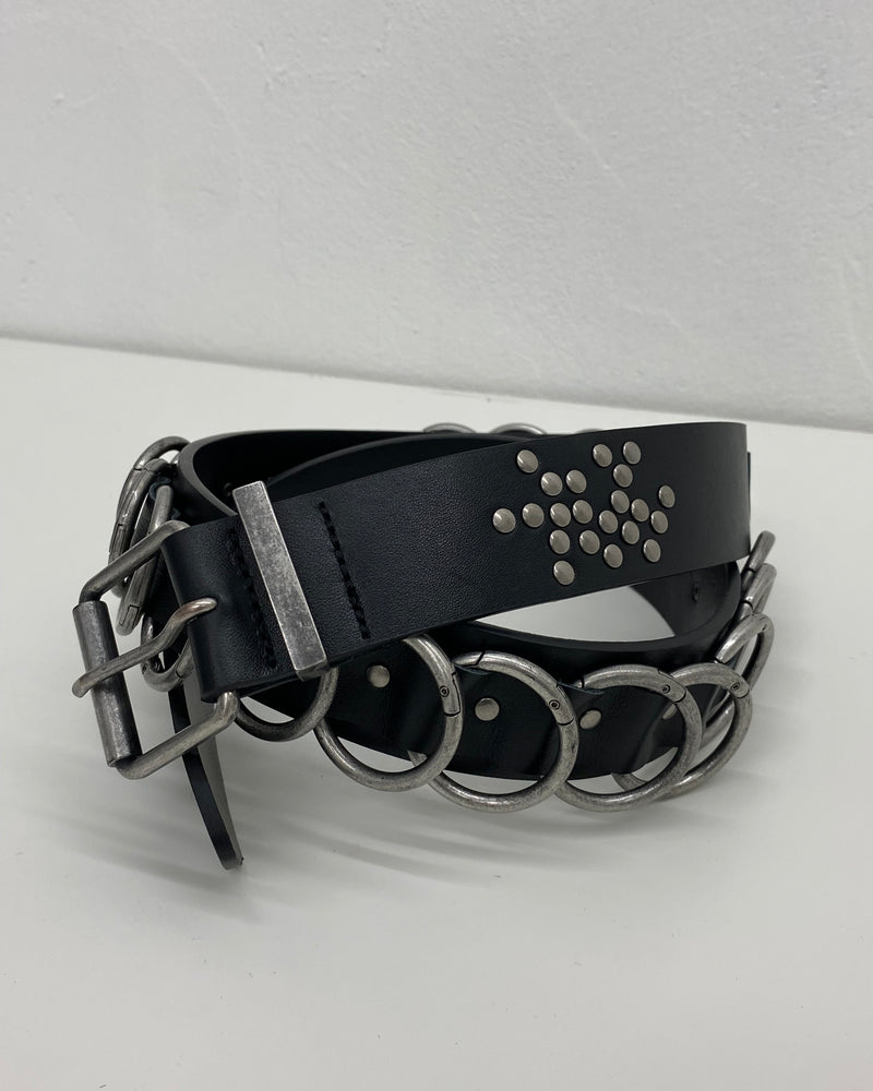【YIKAI LABORATORY】antique 00ring  calfskin  belt