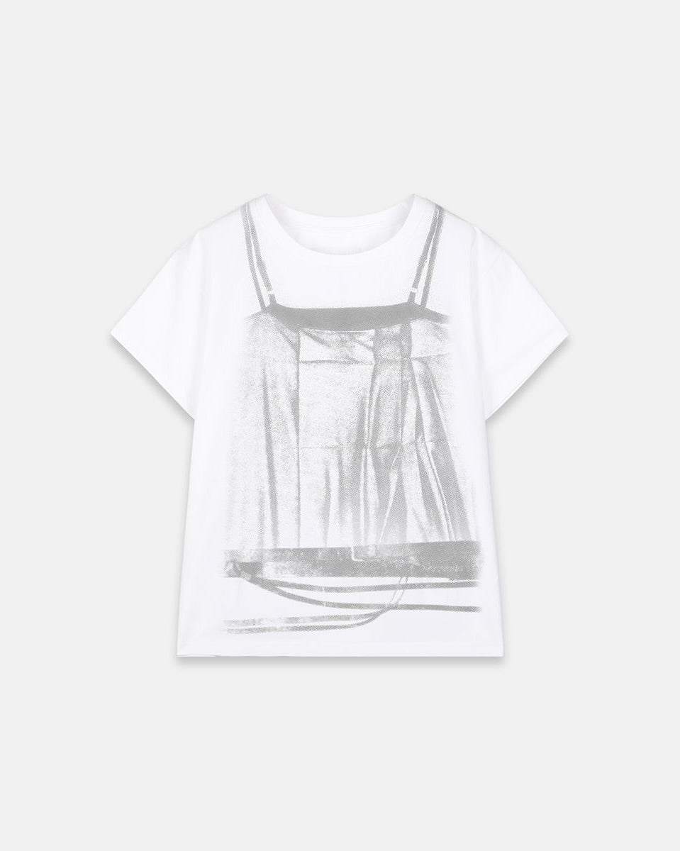 【NACHE】BELT LAYER PRINTED T-SHIRT