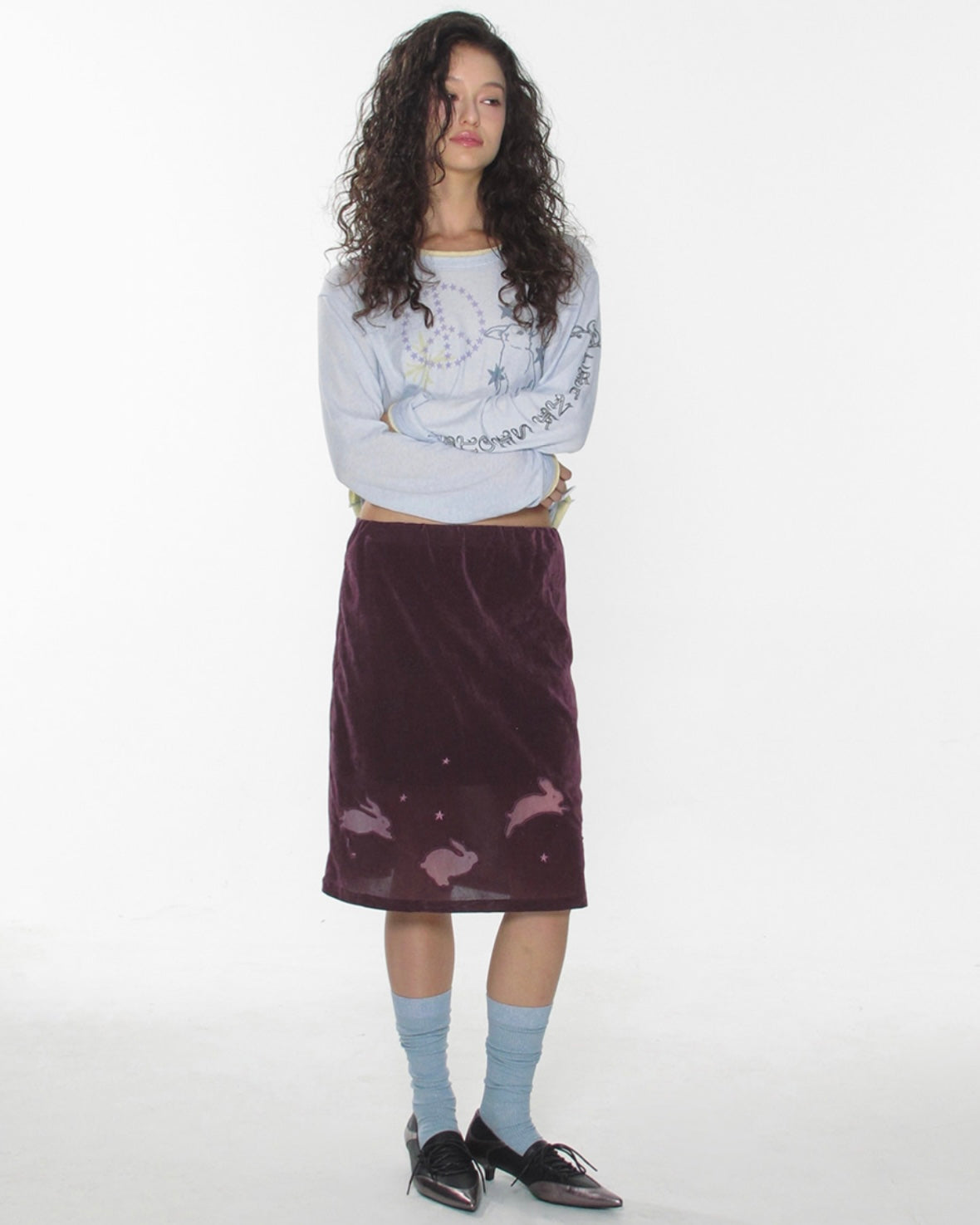 【CRANK】TATOO LAYERED TOP