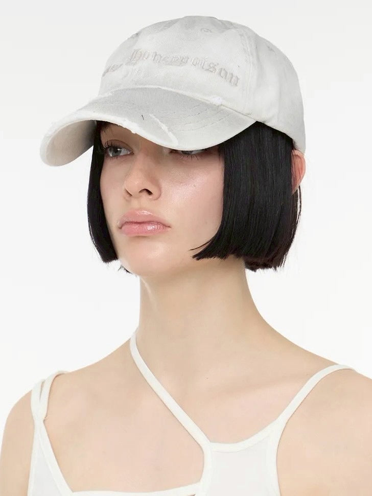 【ROCK CAKE】Slogan Washing Ball Cap