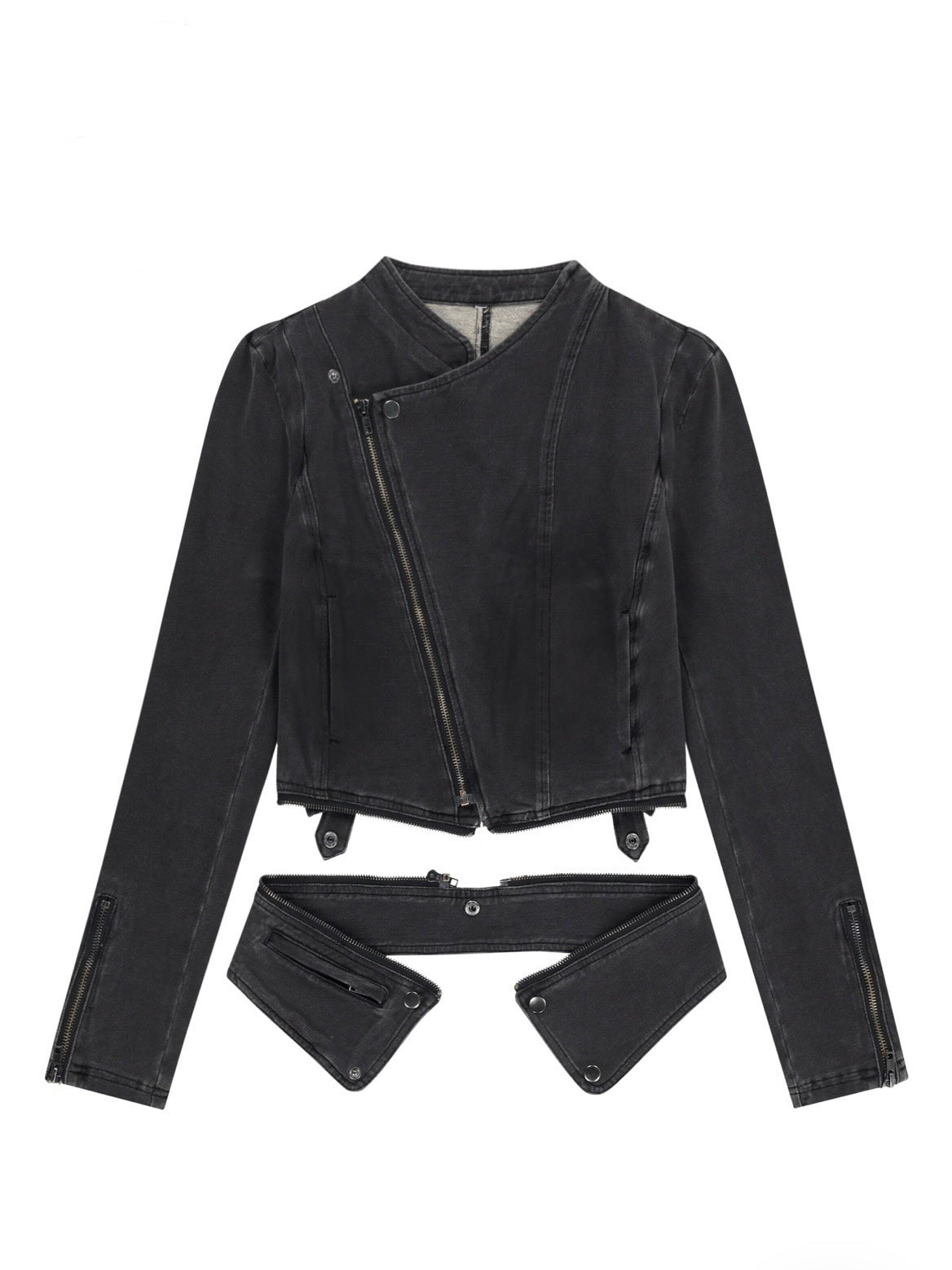 【OJOS】Detachable Span Denim Jacket