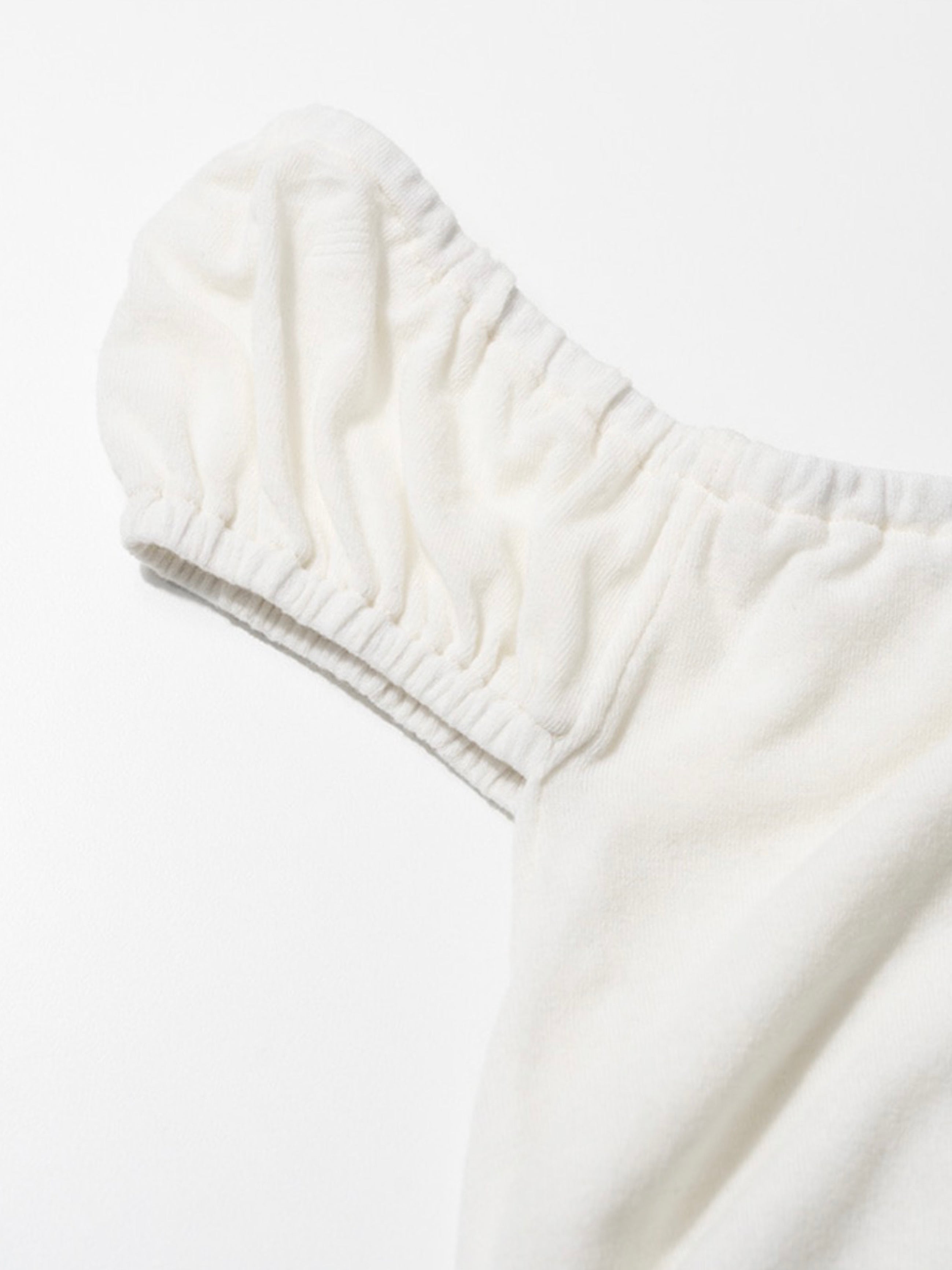 【FANCY CLUB】SOFT BUTTON OFF-SHOULDER TOP