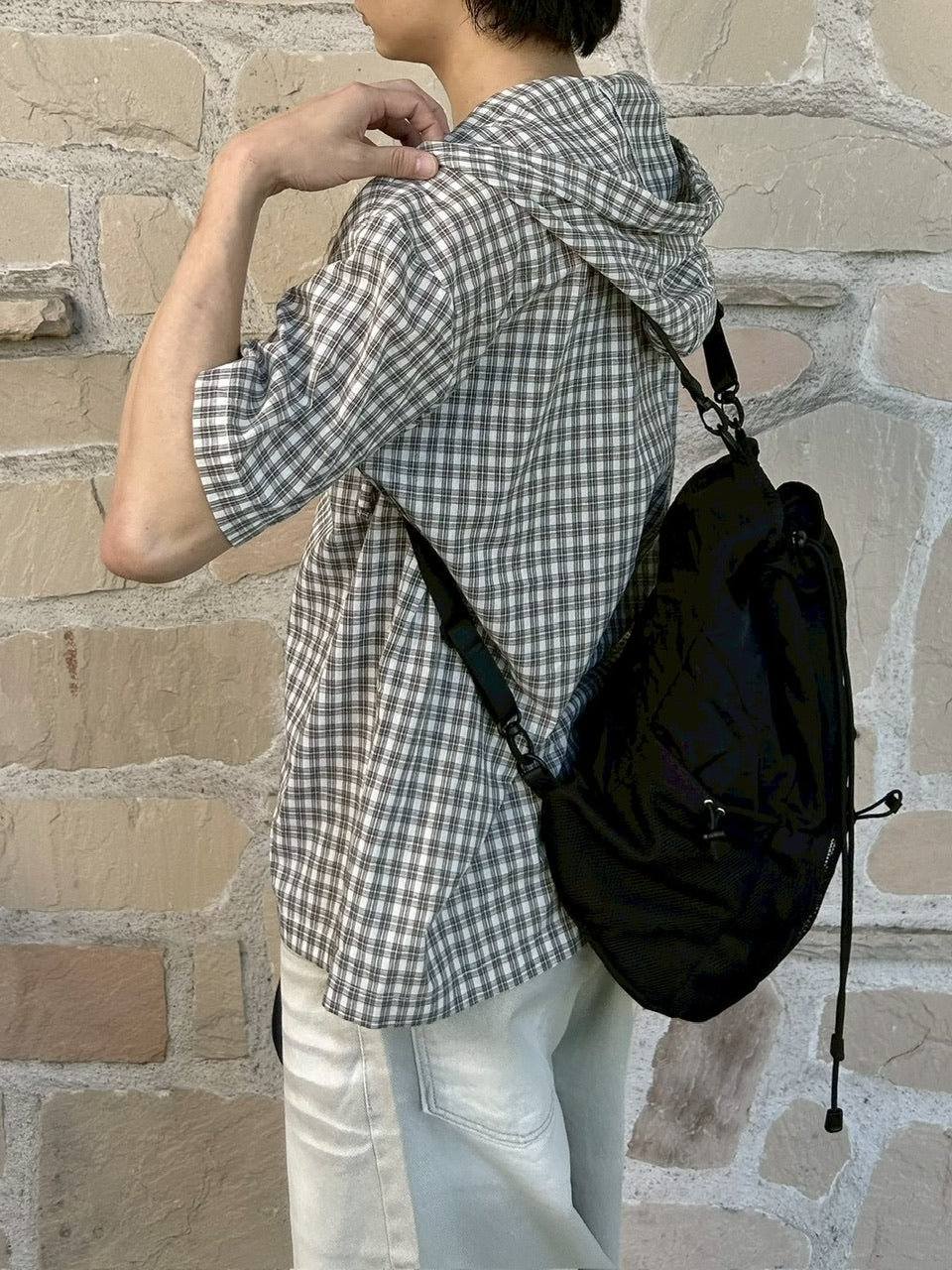 【youll】check shirt hoodie (2color)