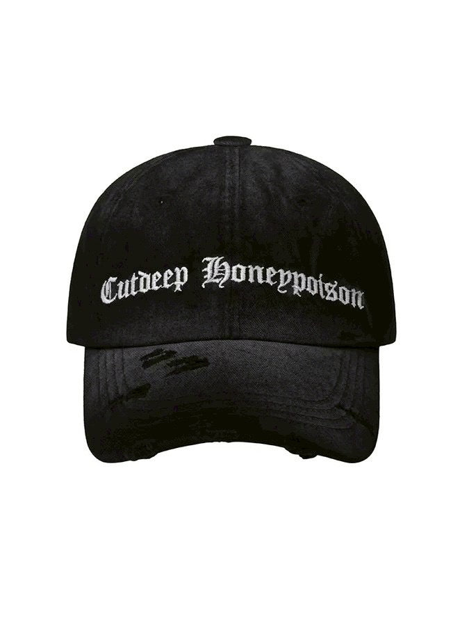【ROCK CAKE】Slogan Washing Ball Cap