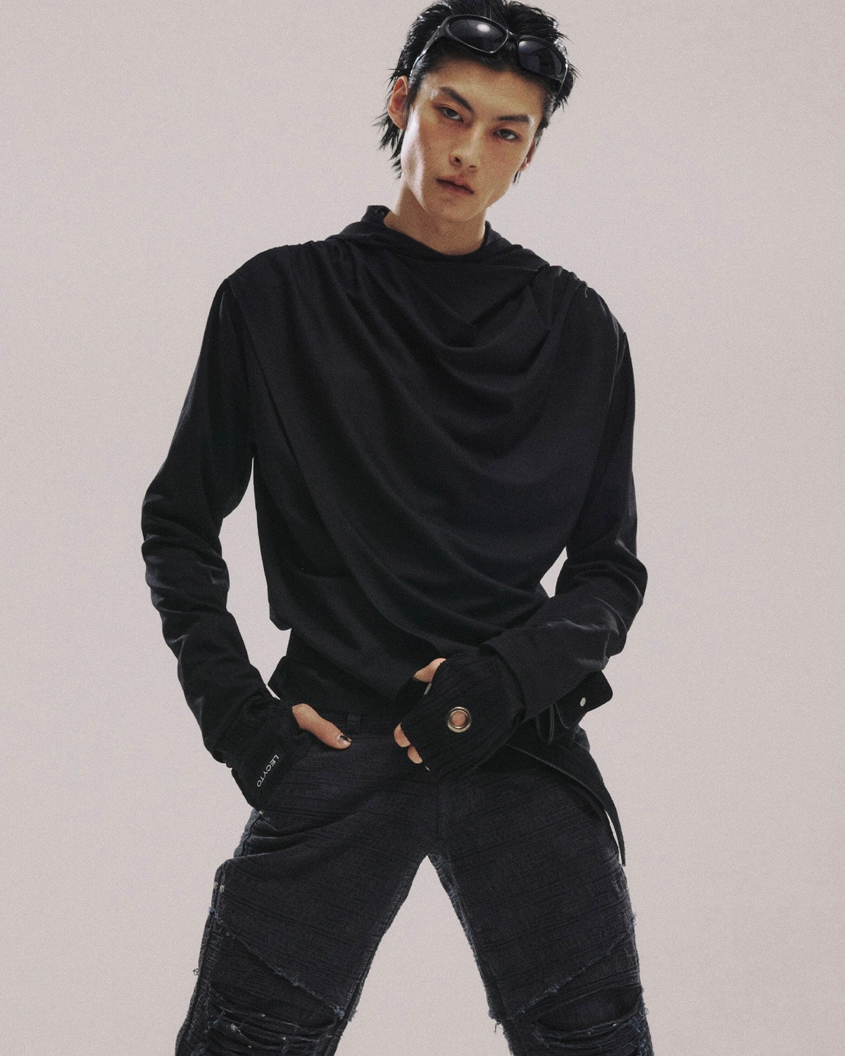 【LECYTO】Avant-garde Drape Hood