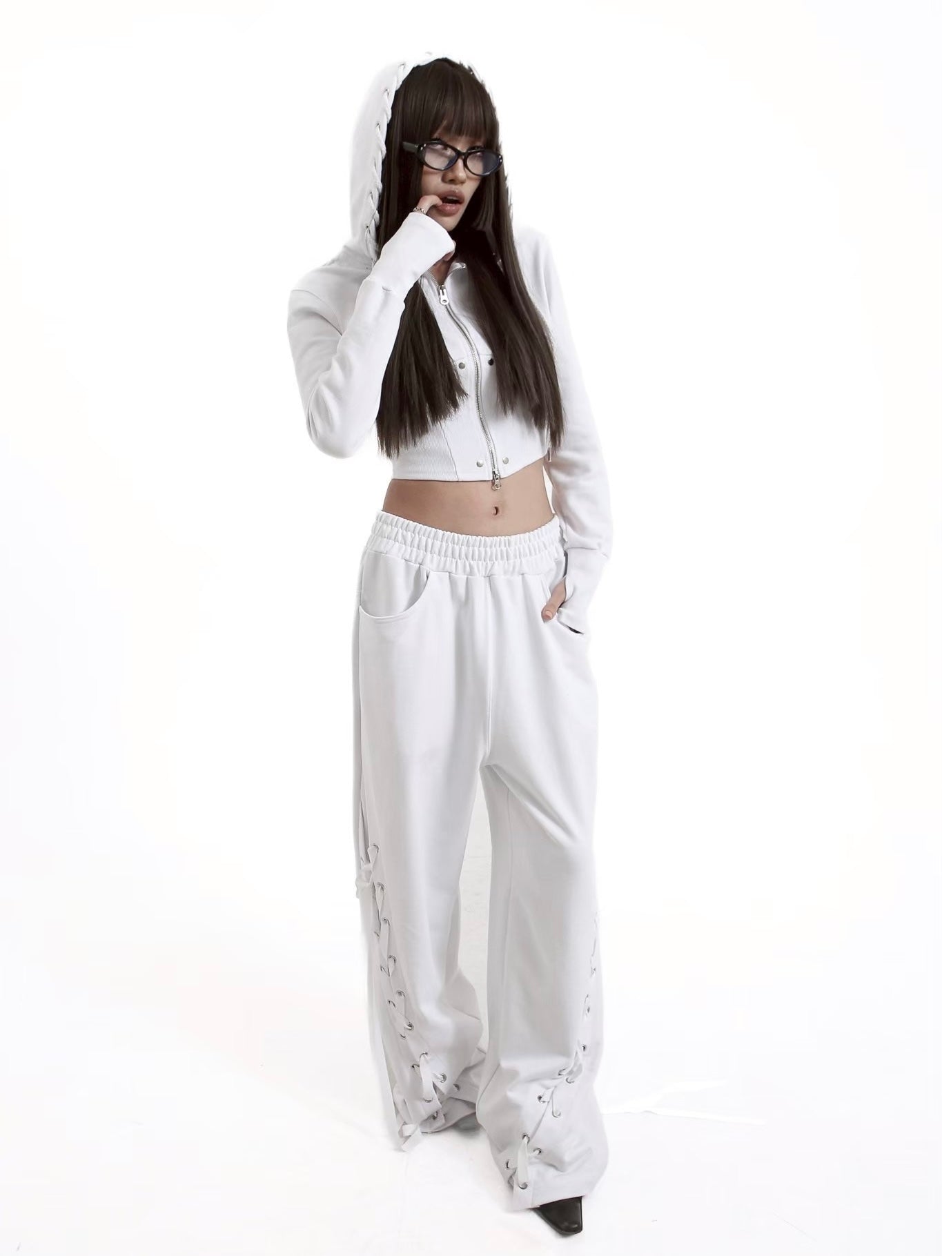 【KAIYA】tie me up sweatpants