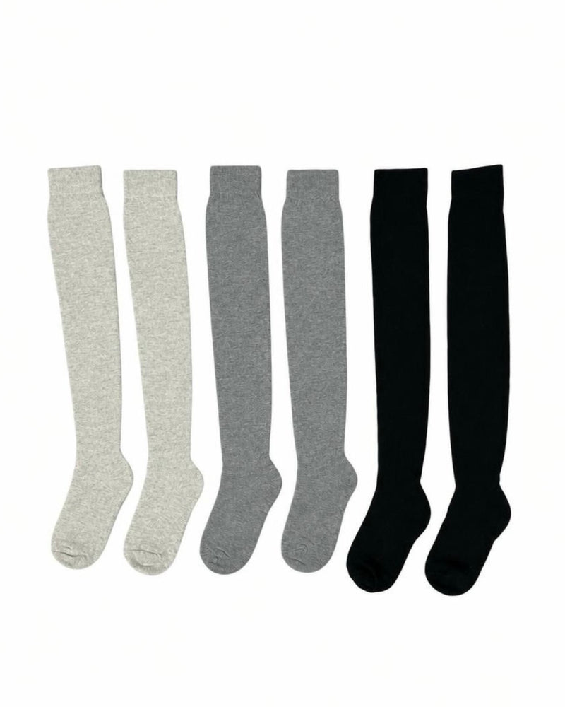 受注制【nmtc+】Over knee socks (3color)