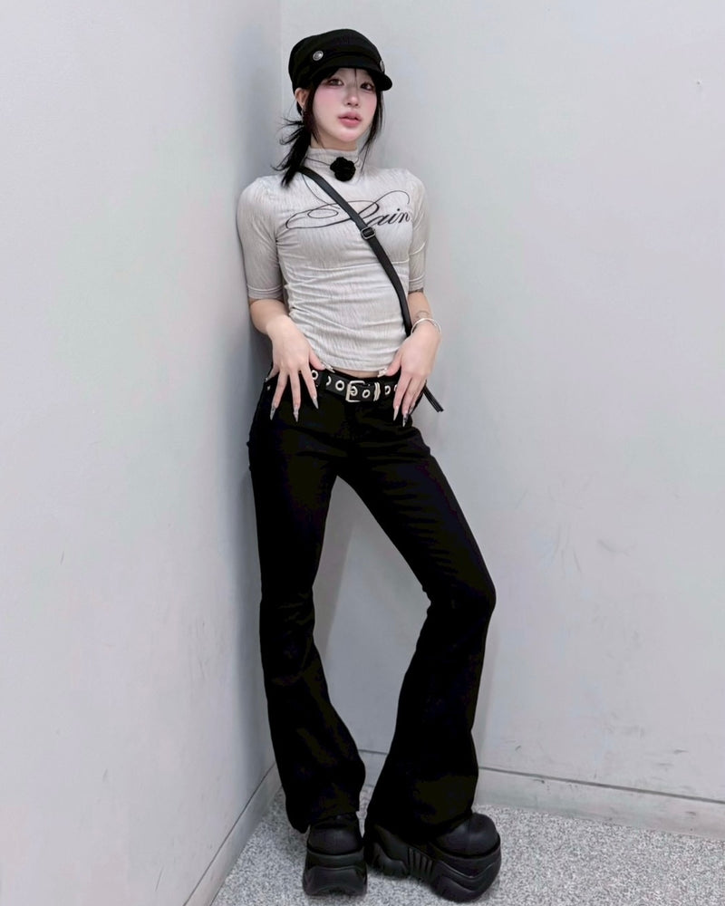 受注制【nmtc+】low rise bootscut pants