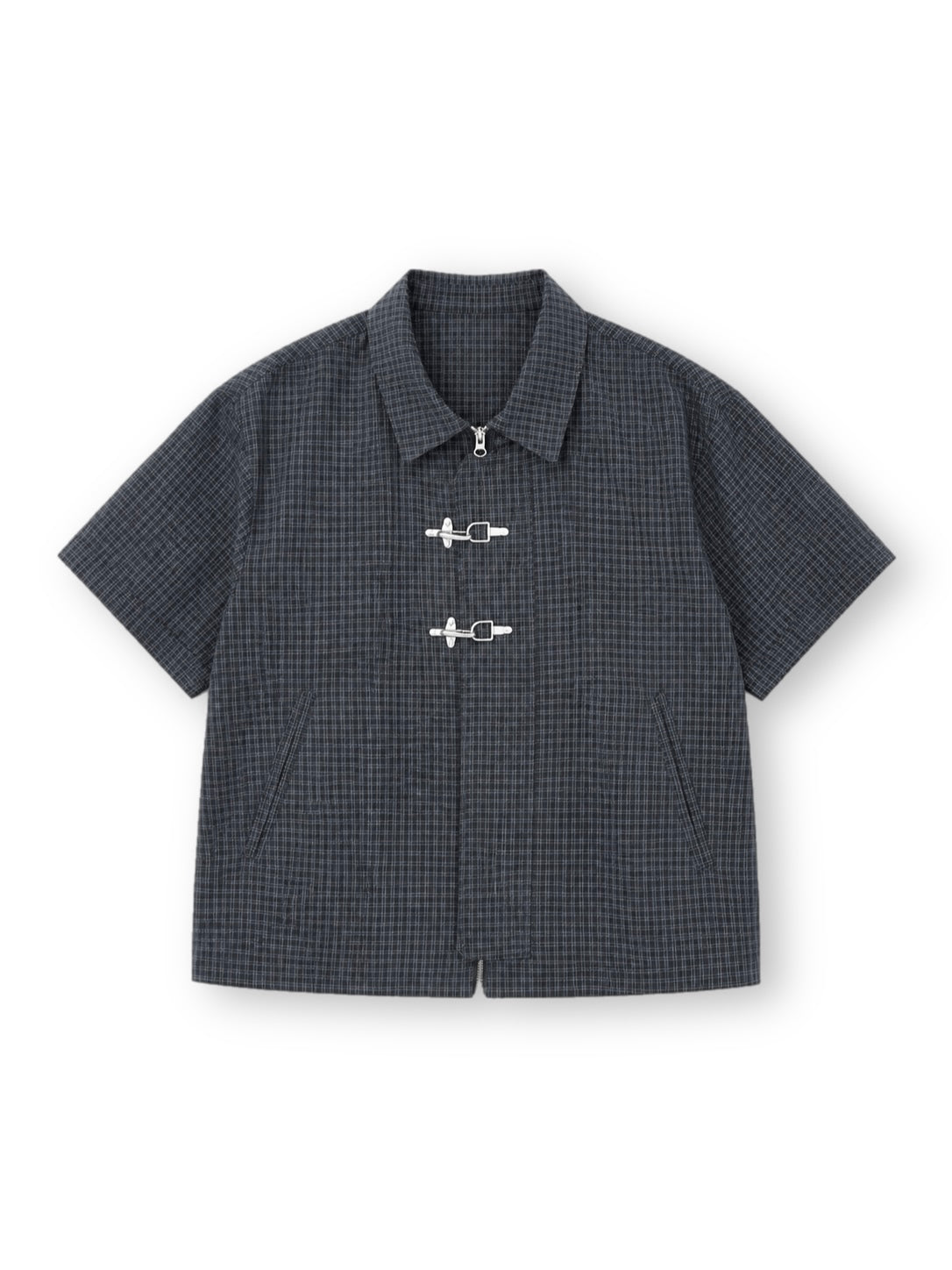 大阪店WEB限定受注制【Chikashitsu +】double buckle shirt jacket (2color)