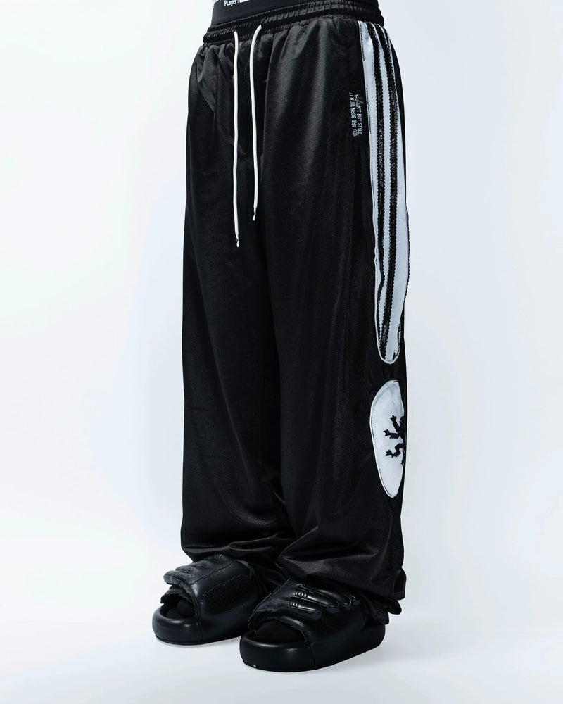 【F.V.V.O】Wild Spirit Embroidered Wolf Pants