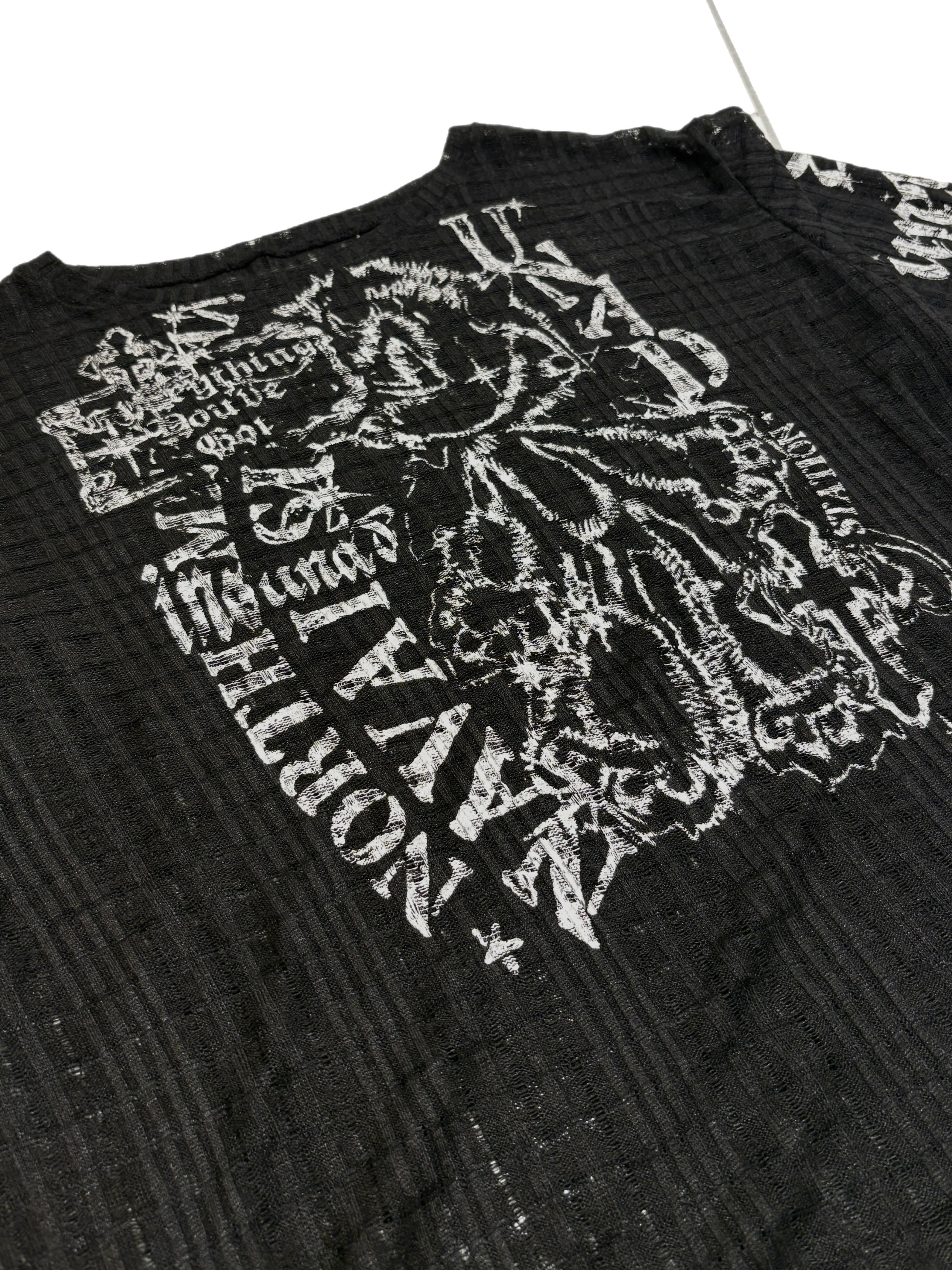 【BABY09】lettering see-through tops (2color)
