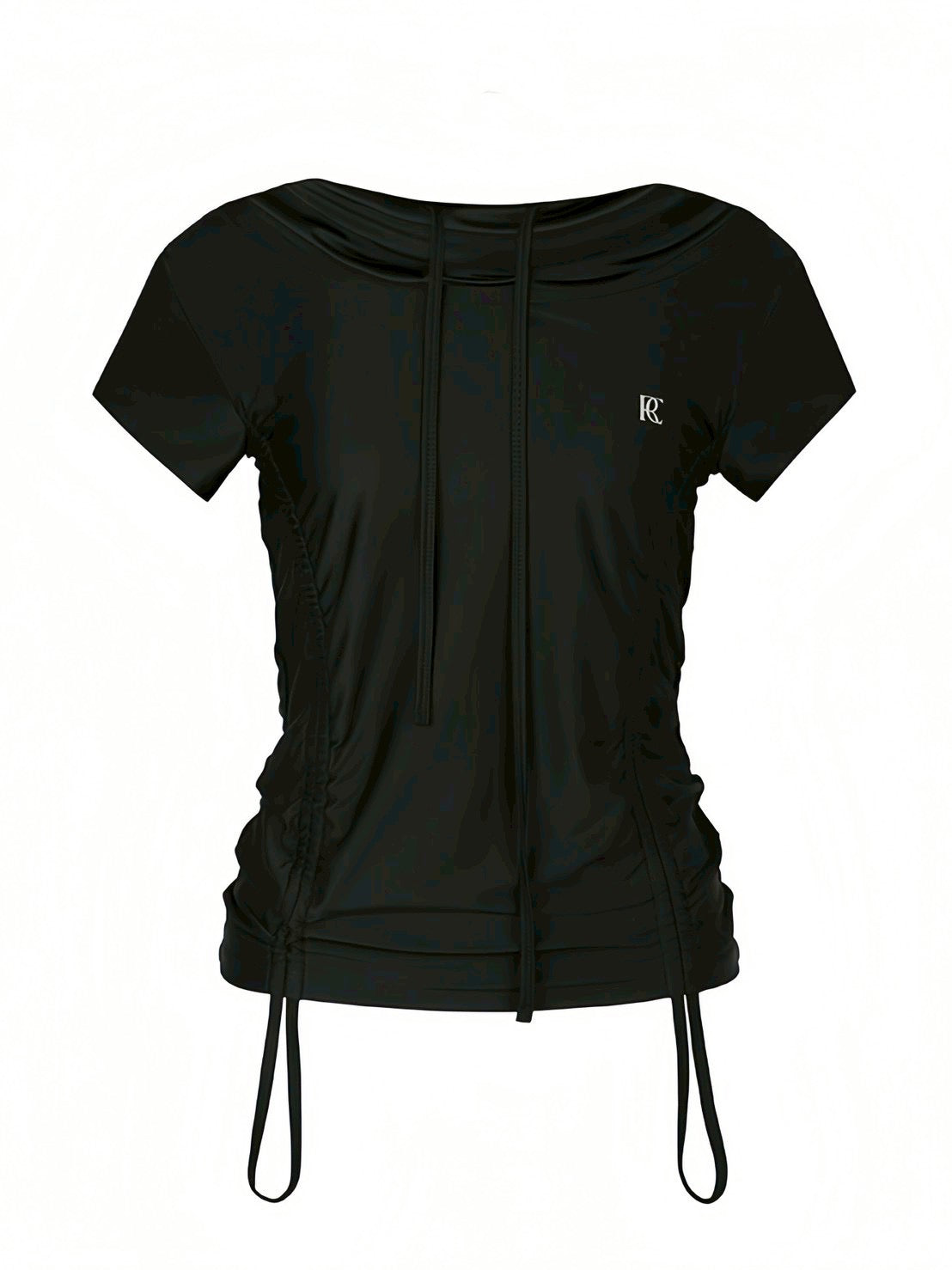 【ROCK CAKE】Shirring Hoodie Top