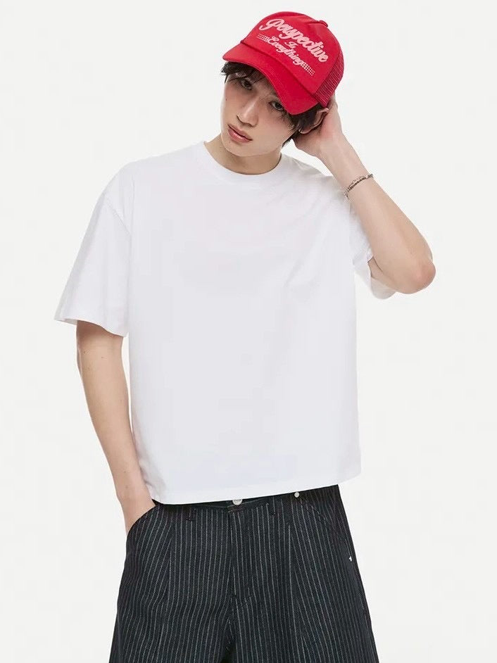【DNSR】Compact Cotton Crop T-Shirt