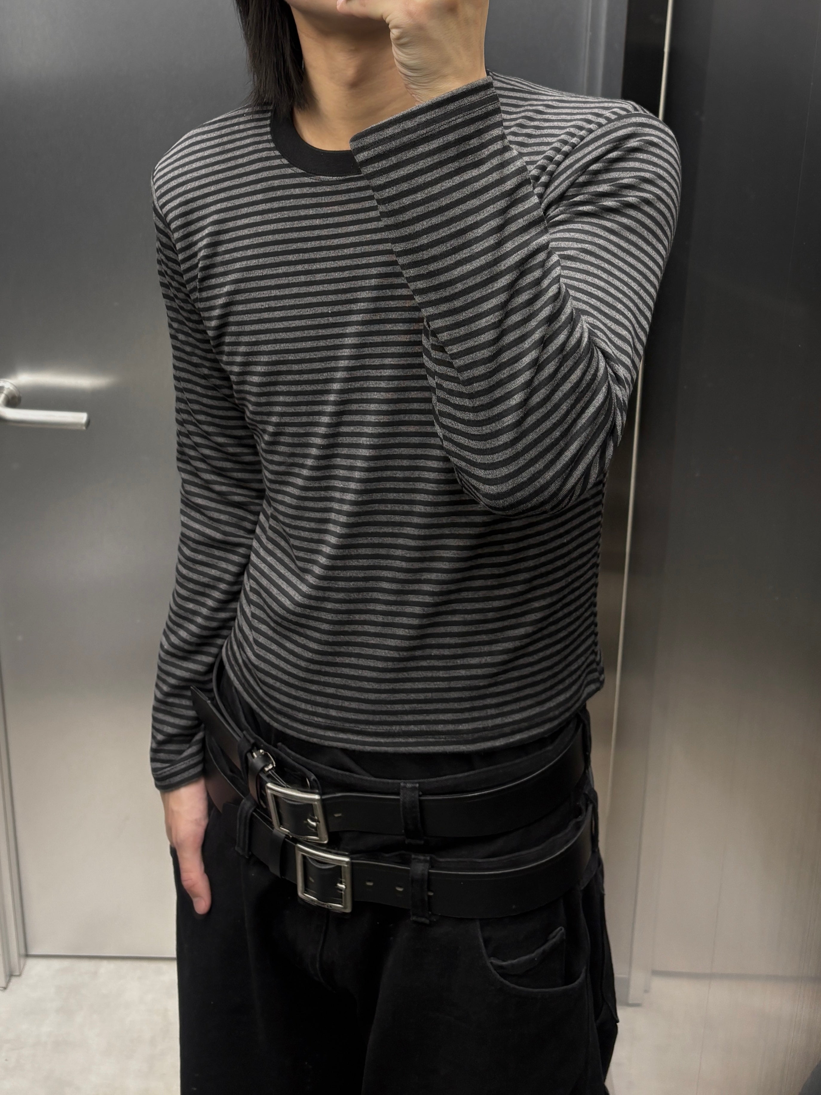 4/4 20:00発売【youll】basic border long sleeve tee (2color)