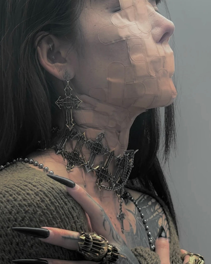 【IIIMIII】Cathedral Lace Choker
