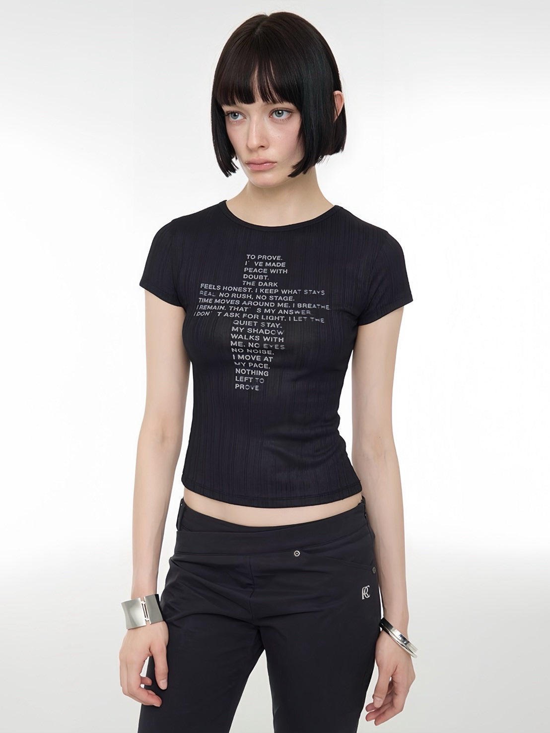 【ROCK CAKE】Cross Crop Top
