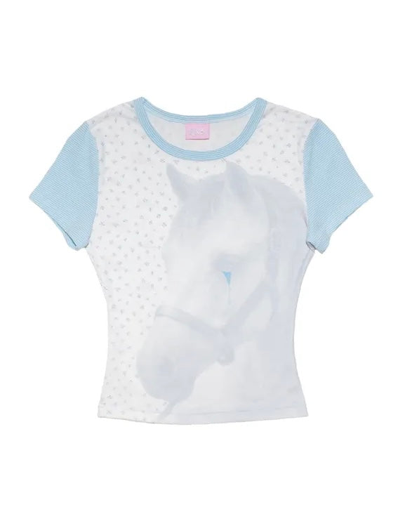【Unopened gift】crying horse t-shirt