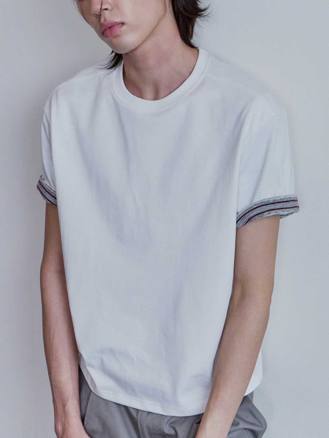 【Waviness】Stripe Layered T-shirts