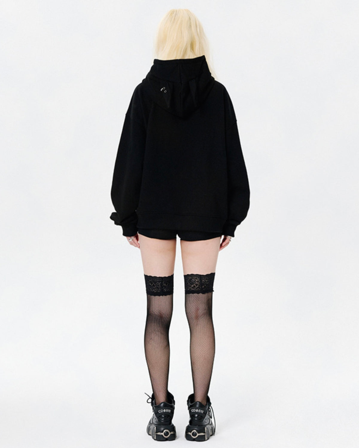 【runningHIGH】EAR ZIP UP HOODIE