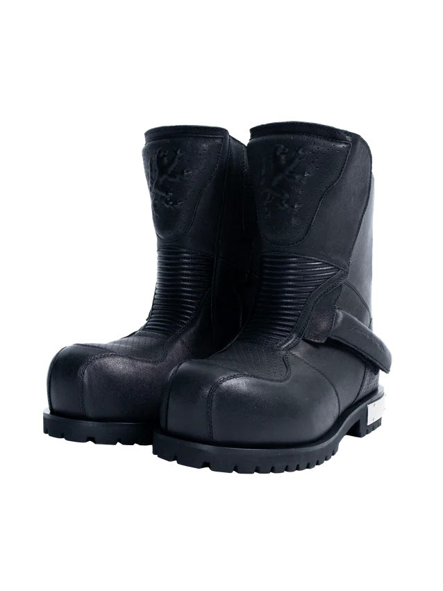 【F.V.V.O】Armored Leather Mid Boots
