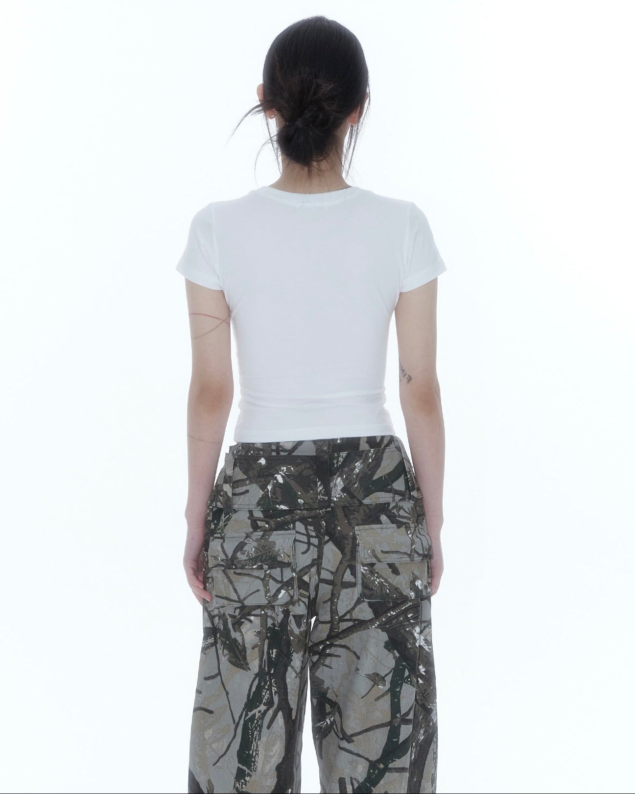 【Kashiko】Flower Heart Baby Tee