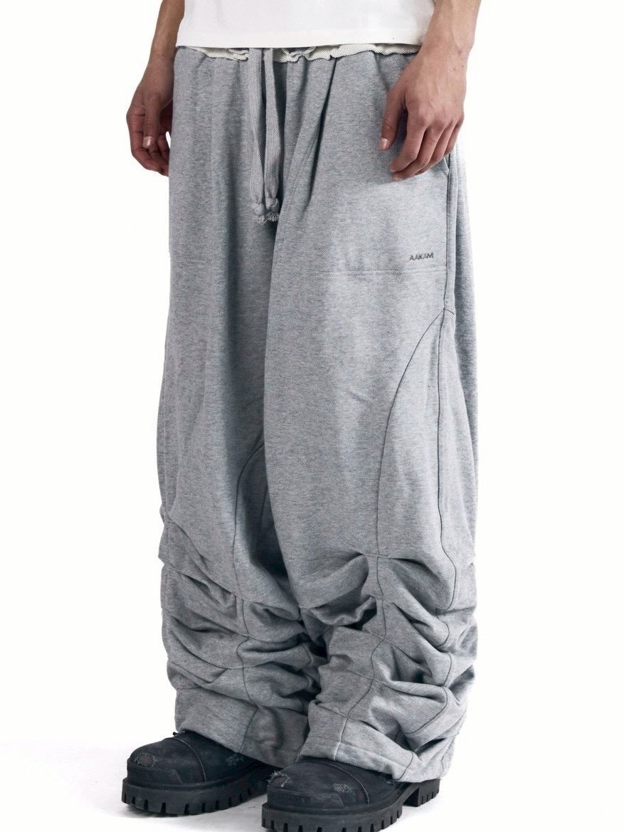 【AAKAM】Sediment Pin-Tuck Sweatpants