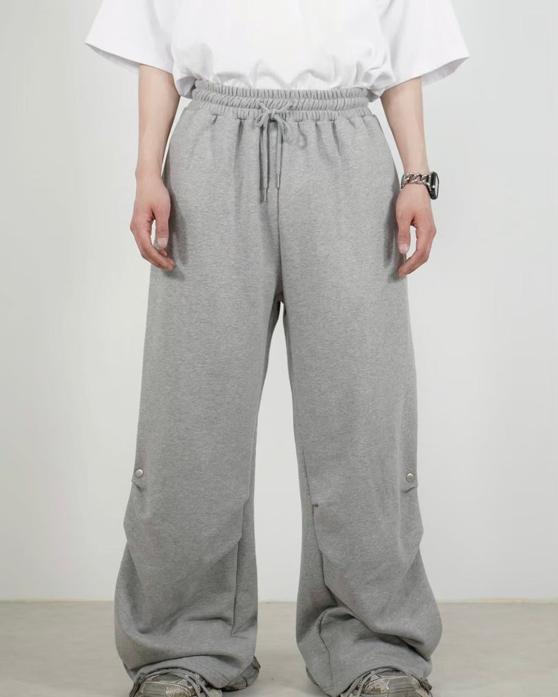受注制【Chikashitsu +】side snap button sweat pants (2color)