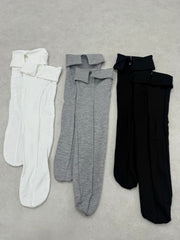 国際配送【Nerd out XU】collar knee socks (3color) / 【ナードアウトエックスユ】カラーニーソックス