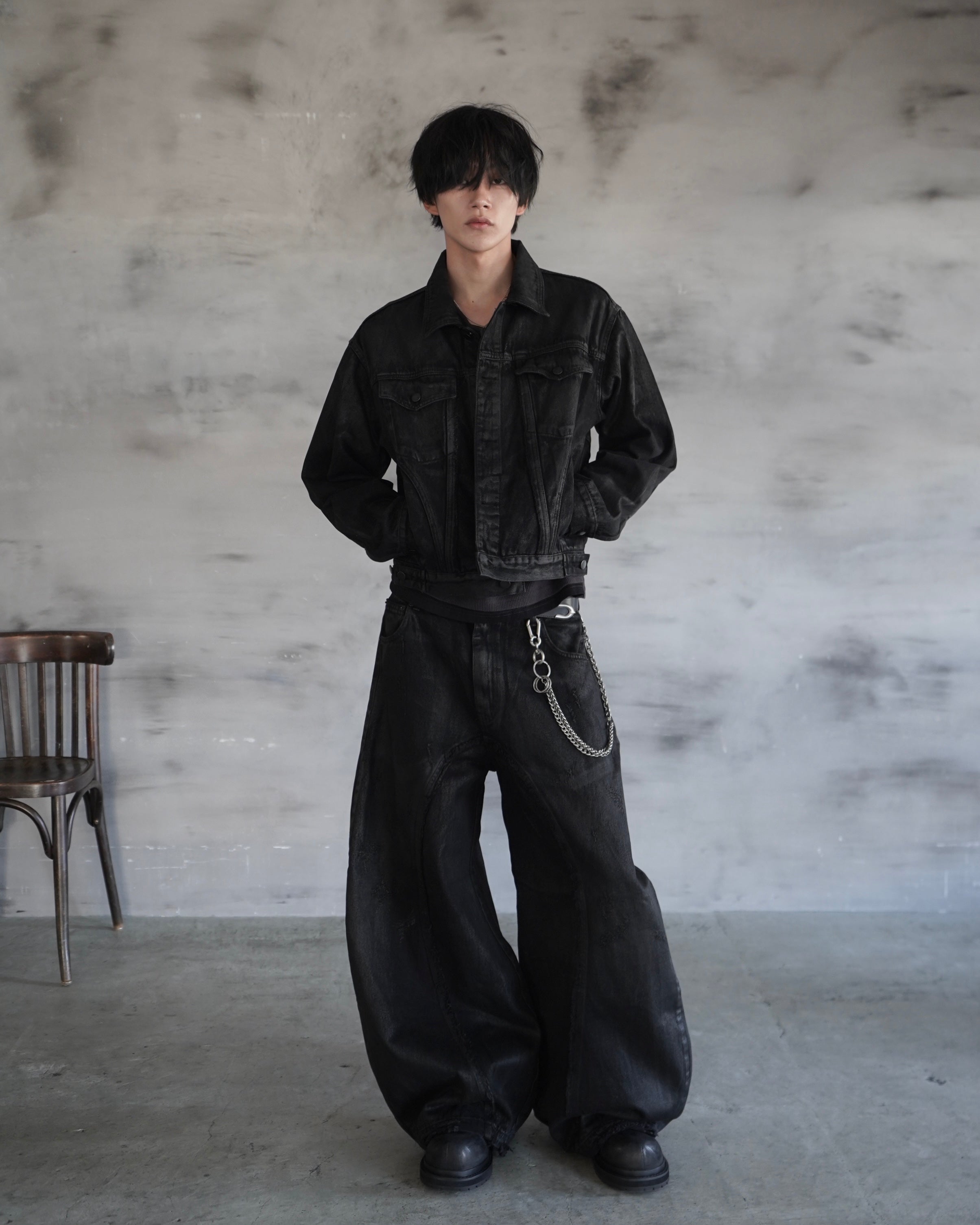 【CHIKASHITSU PLUS HIGH】Industrial link wallet chain