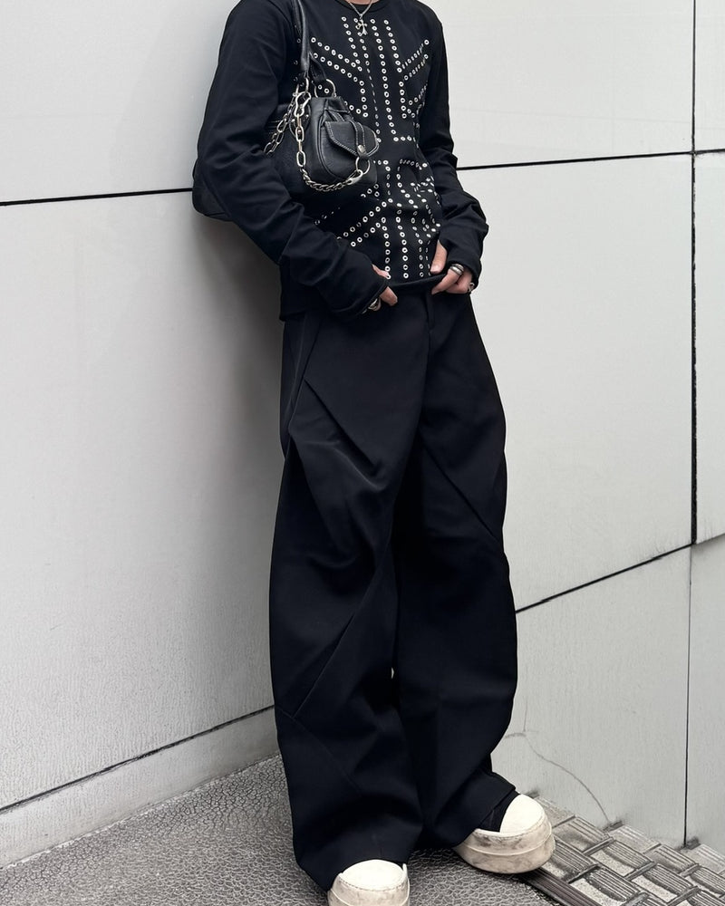 国際配送【RENOL】union jack eyelet long sleeve tee