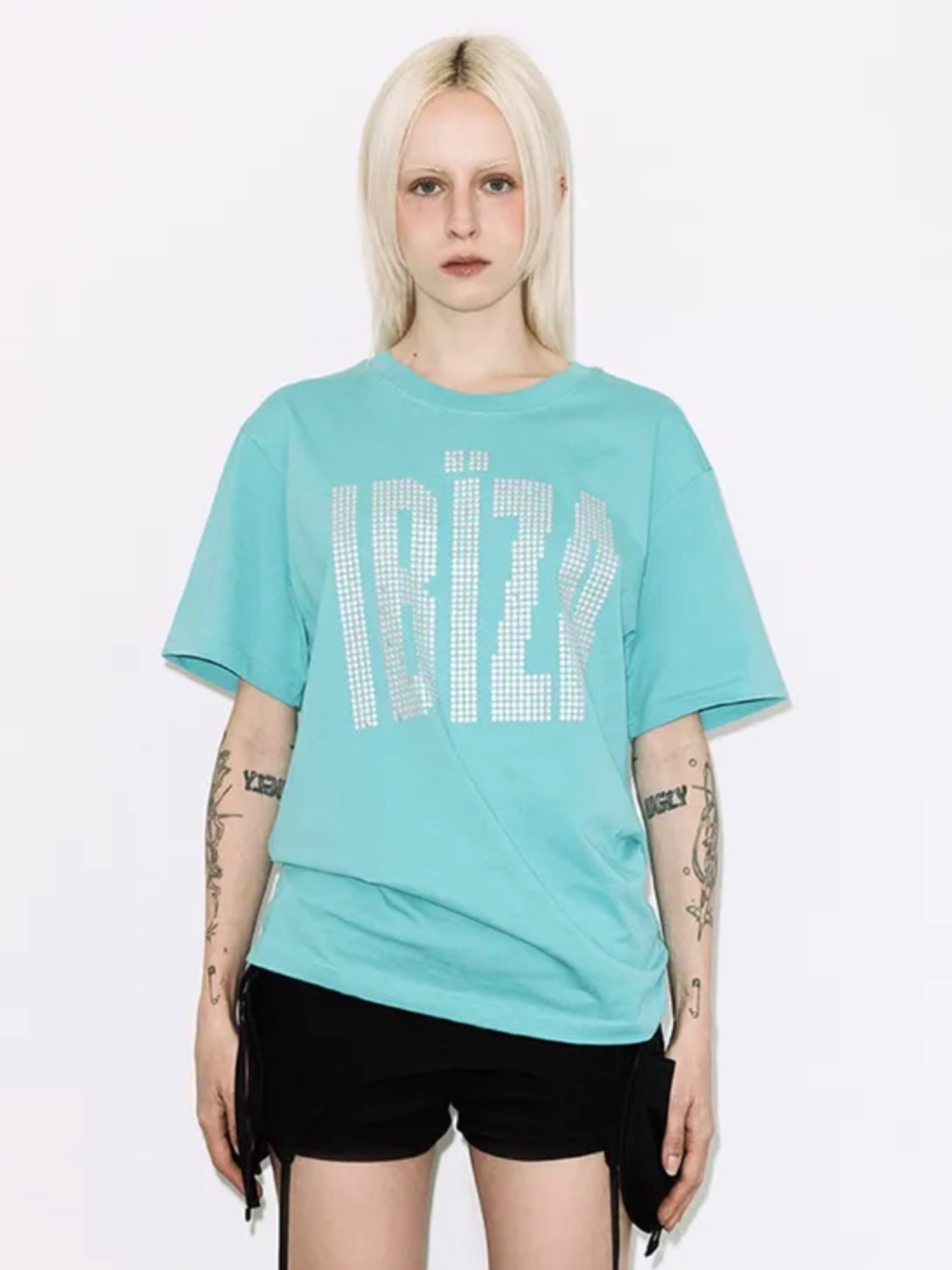 【FANCY CLUB】IBIZA RHINESTONE TEE