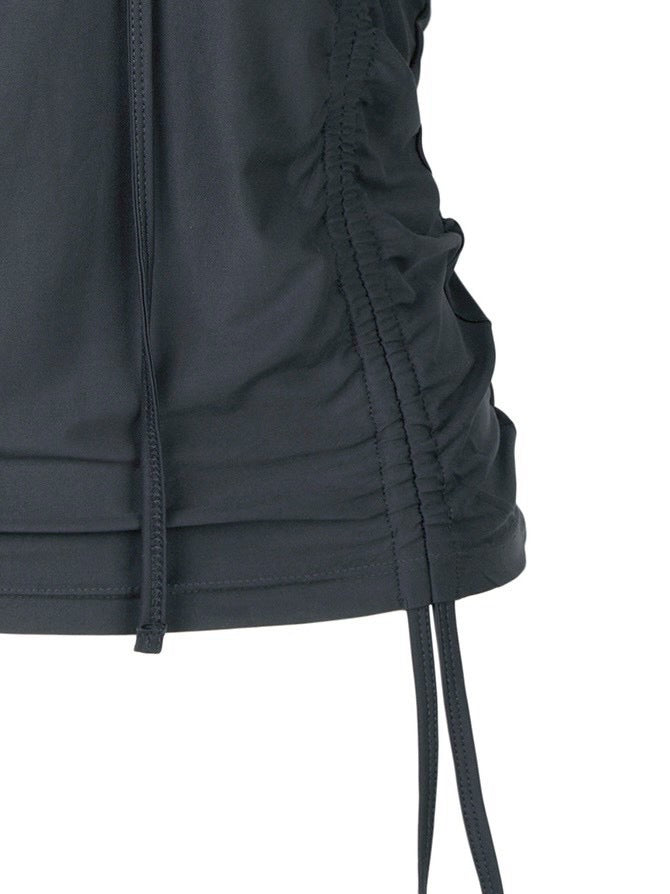 【ROCK CAKE】Shirring Hoodie Top