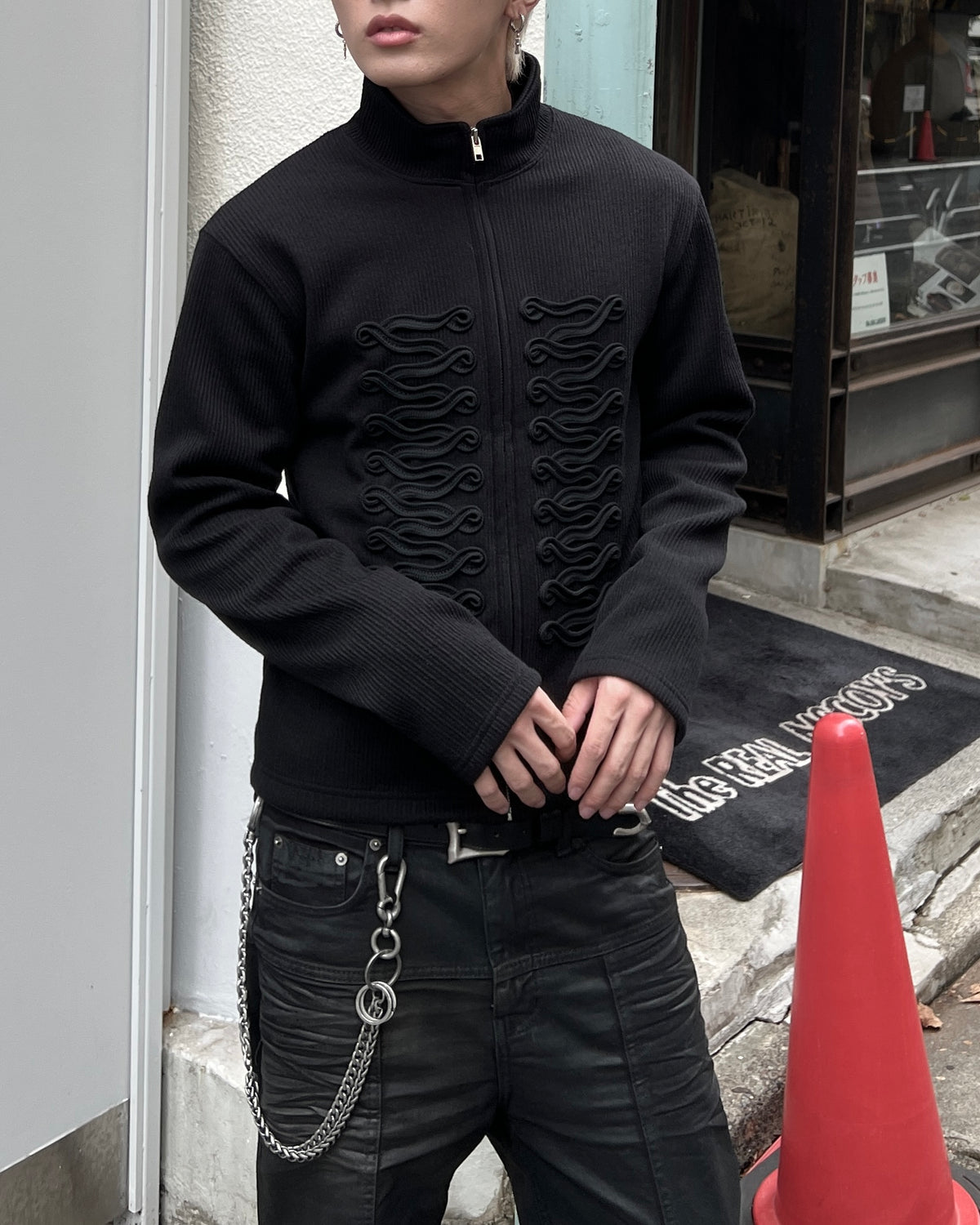 大阪店WEB限定受注制【Chikashitsu +】napoleon details zip-up (2color)
