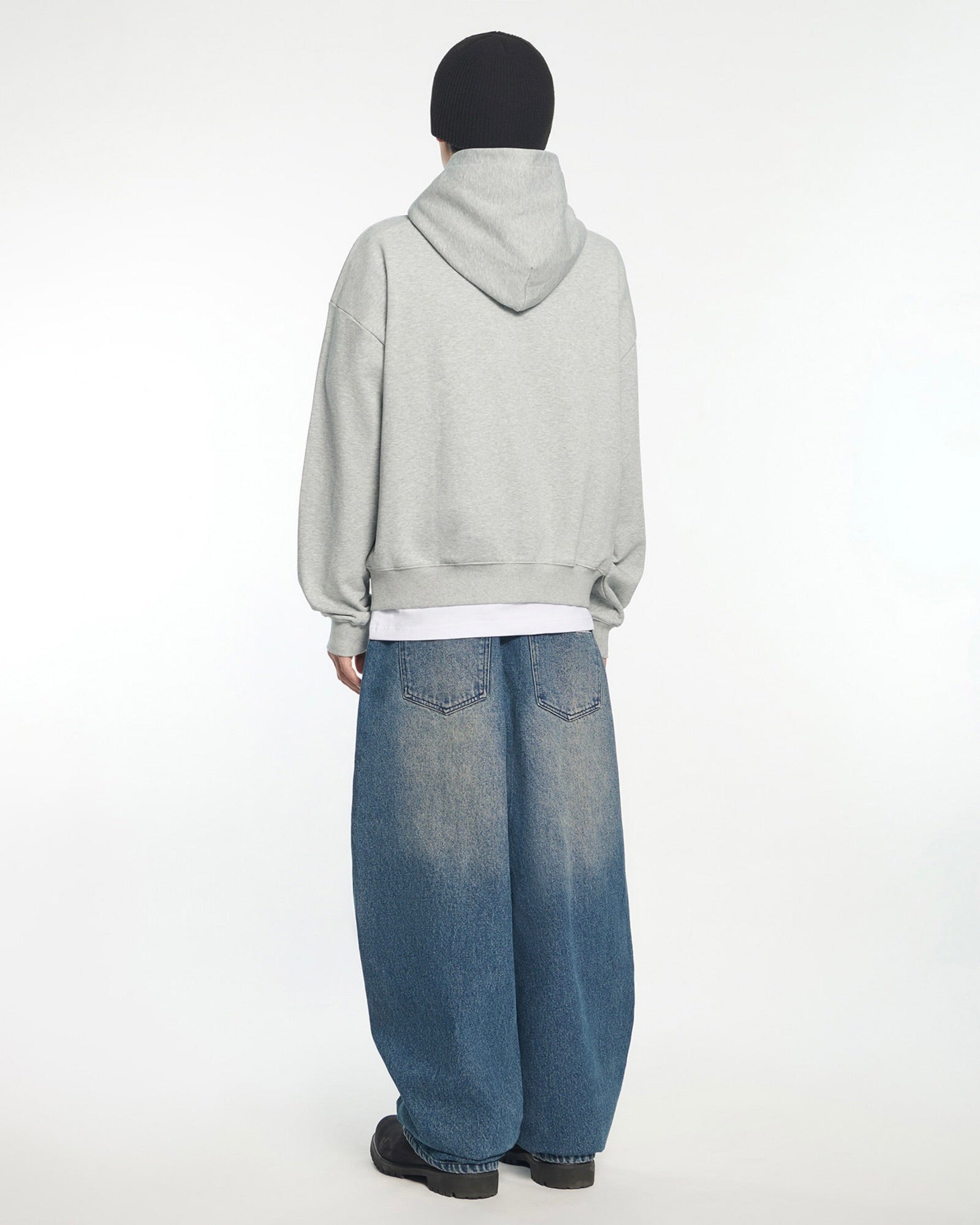 【NOMANUAL】GOTHIC CHECK PATCH HOODED ZIP-UP