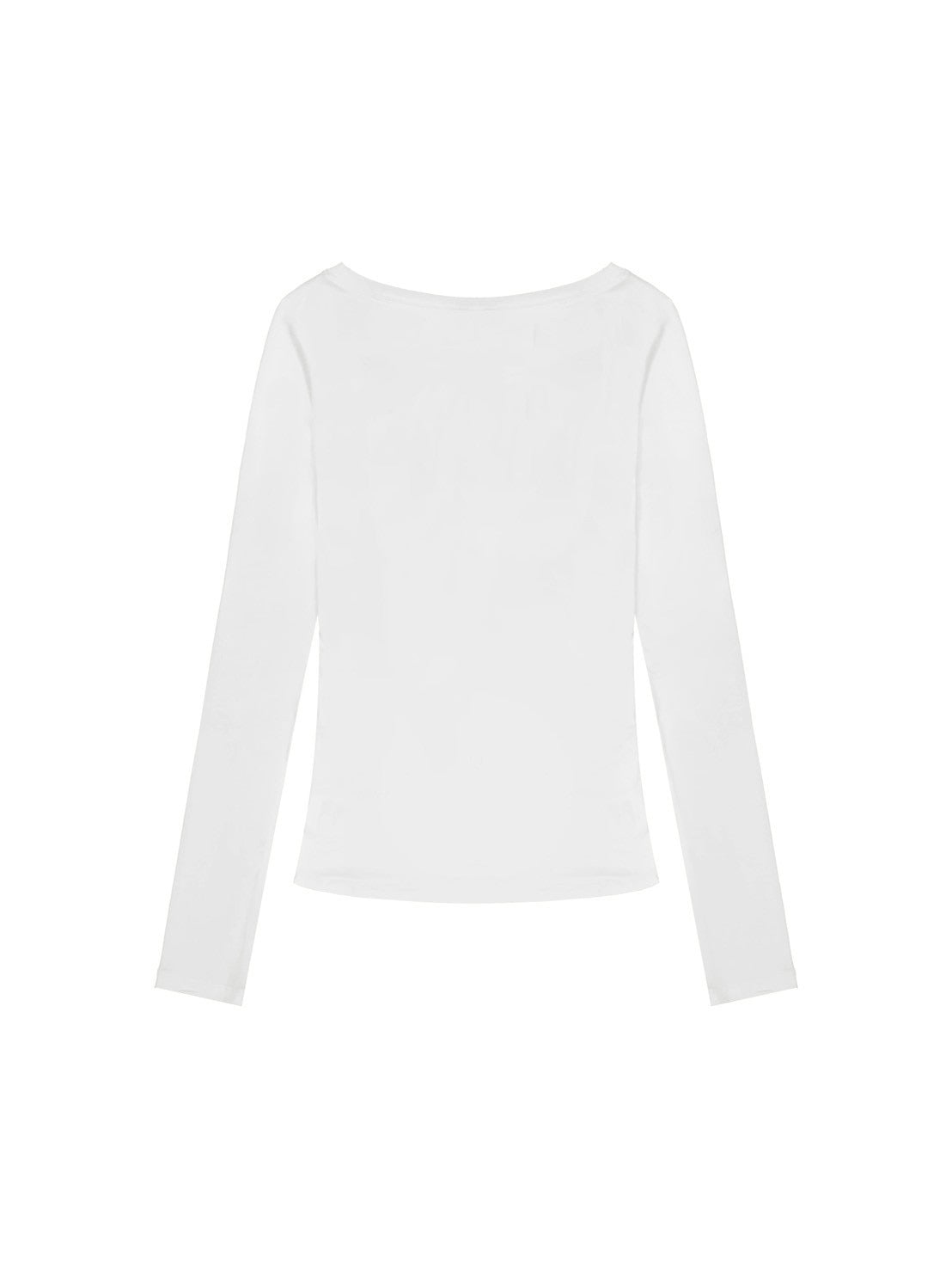 【EYEER】Hotfix Drape Off Shoulder Long Sleeve