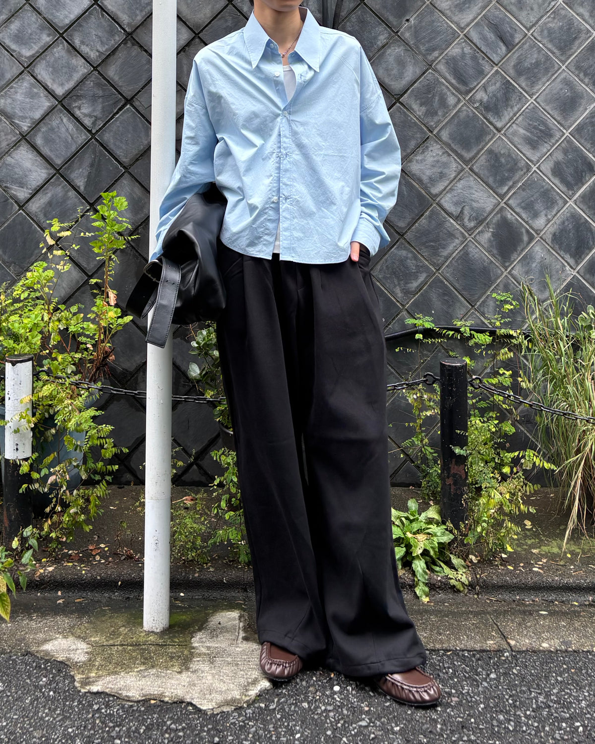 東京店WEB限定【Chikashitsu +】pintuck sweat pants (2color)