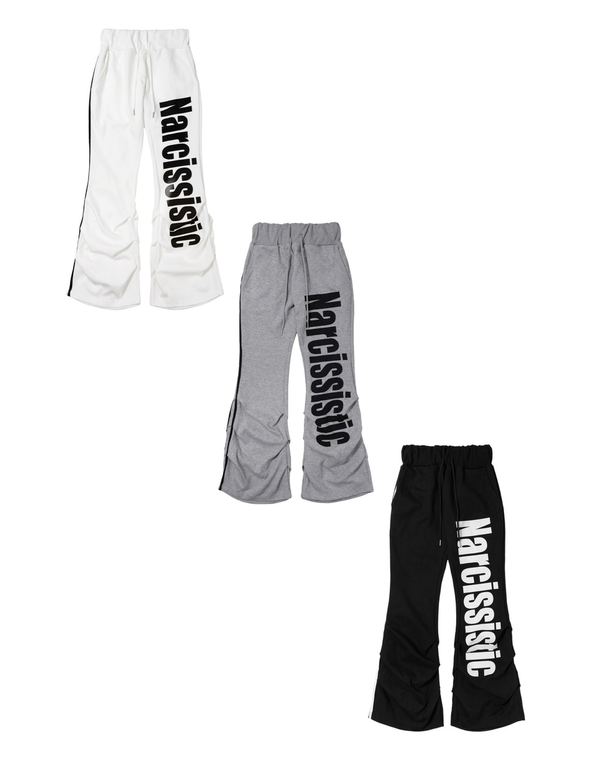 【FANCY CLUB】NARCISSISTIC PINTUCK SWEATPANTS