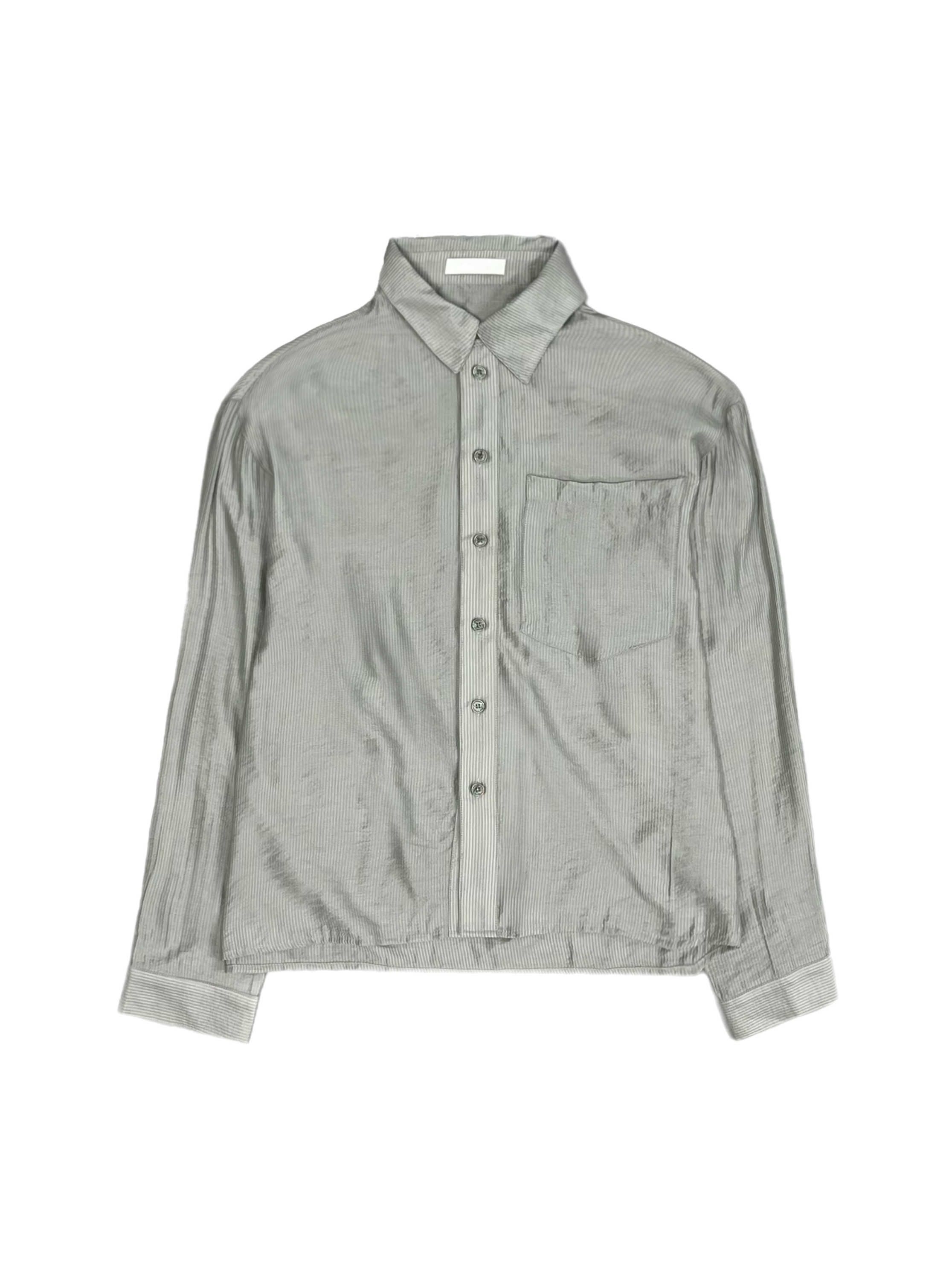 5/8 20:00 発売 受注制【Chikashitsu +】soft cropped stripe shirt (3color)
