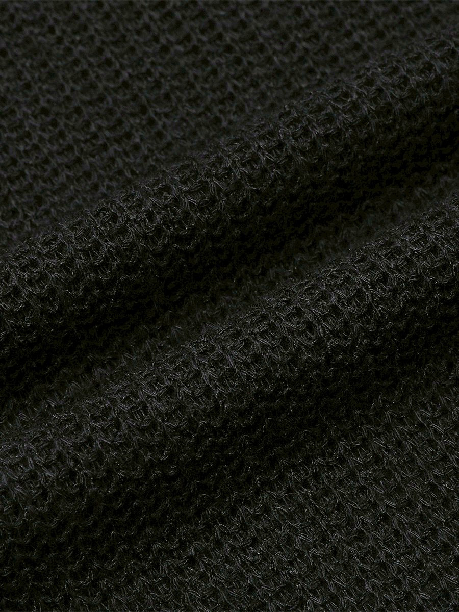 【Miseki seoul】Diagonal crochet knit top
