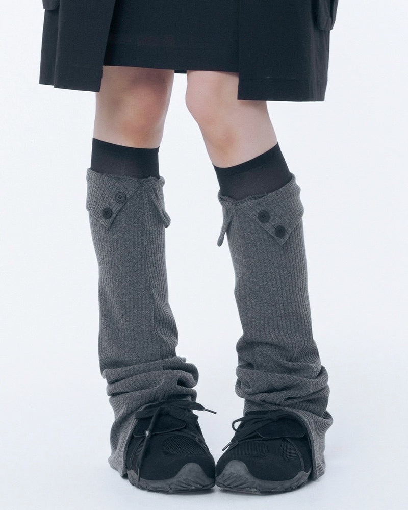 【Miseki seoul】Button slit leg warmer