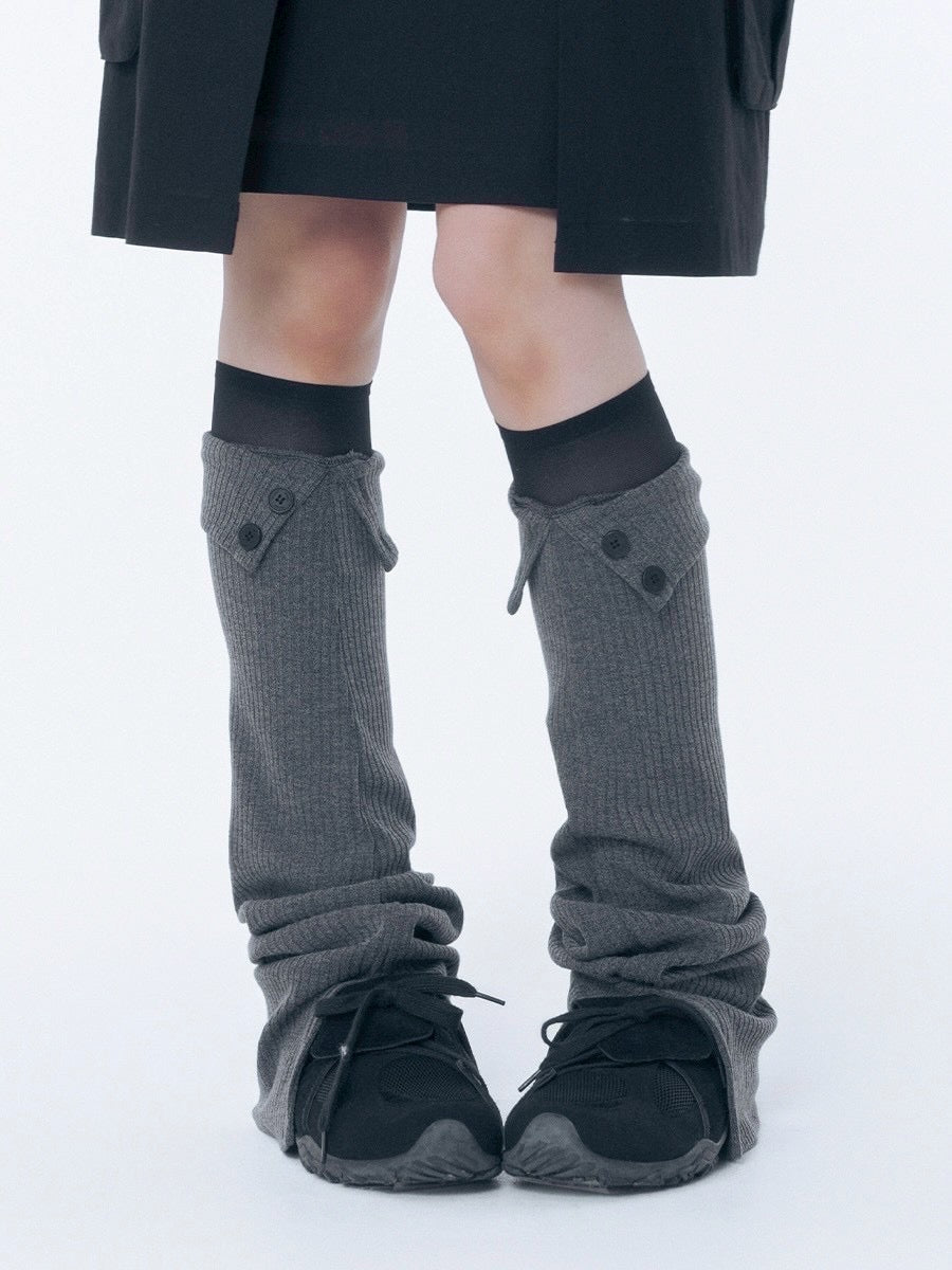 【Miseki seoul】Button slit leg warmer