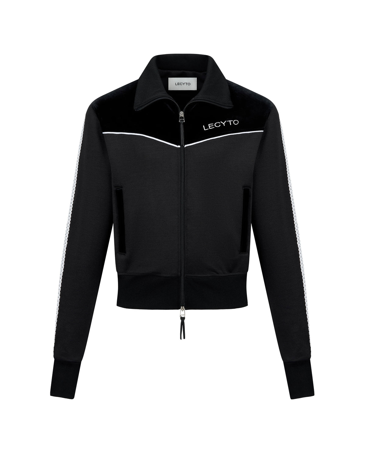 【LECYTO】Piping Line Track Zip Up Jacket