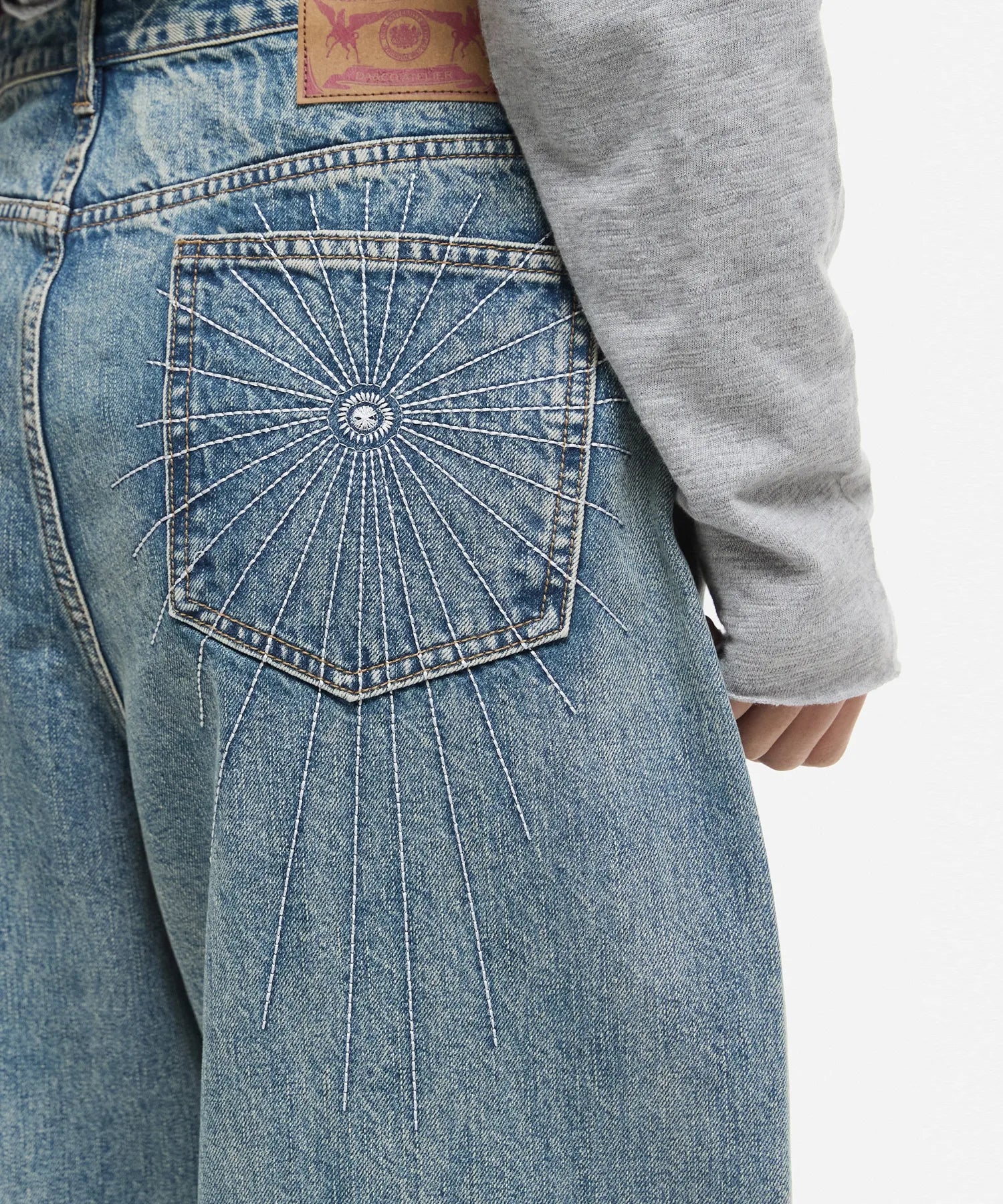 【DNSR】Spider Stitch Denim Pants
