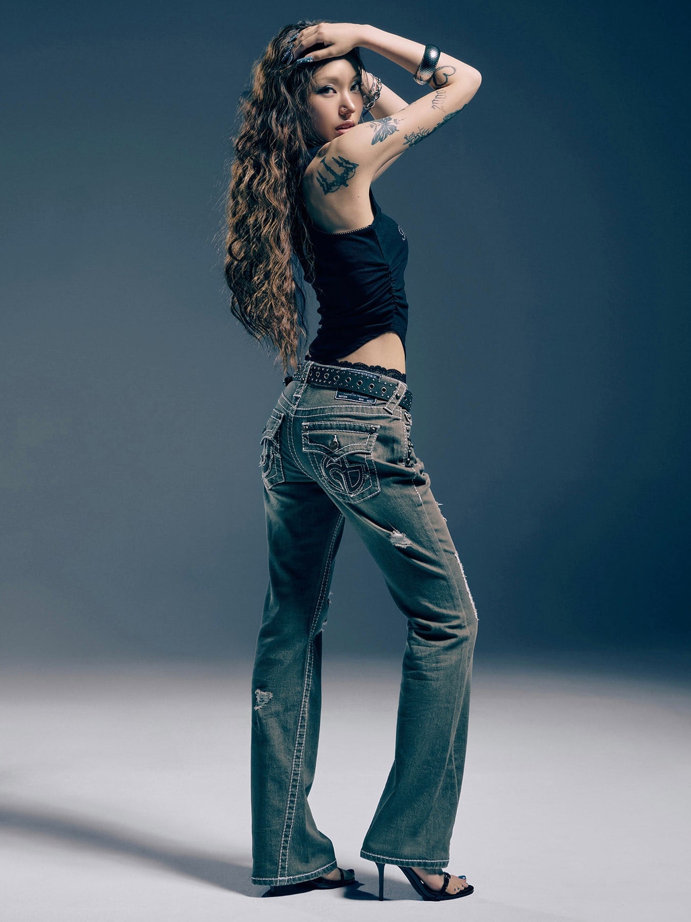 【NOMANUAL×TRUE RELIGION】NO RELIGION BOOTCUT DENIM PANTS